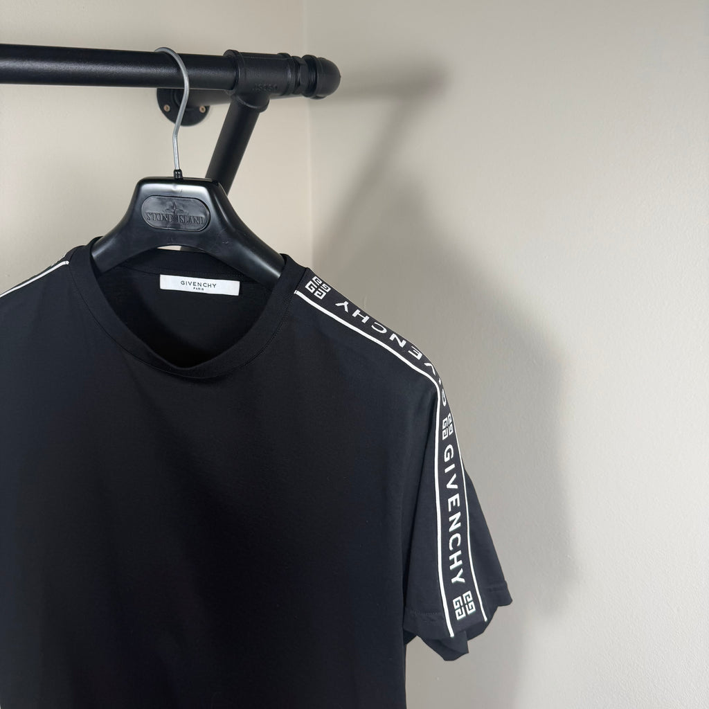 Givenchy Tape Black T-Shirt - Medium 21’’