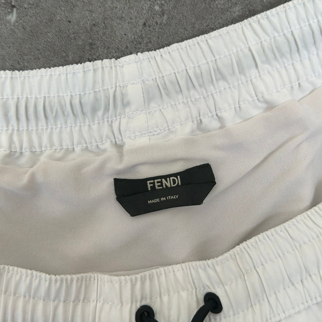 Fendi Bug Eye Red Swimming Shorts - Large