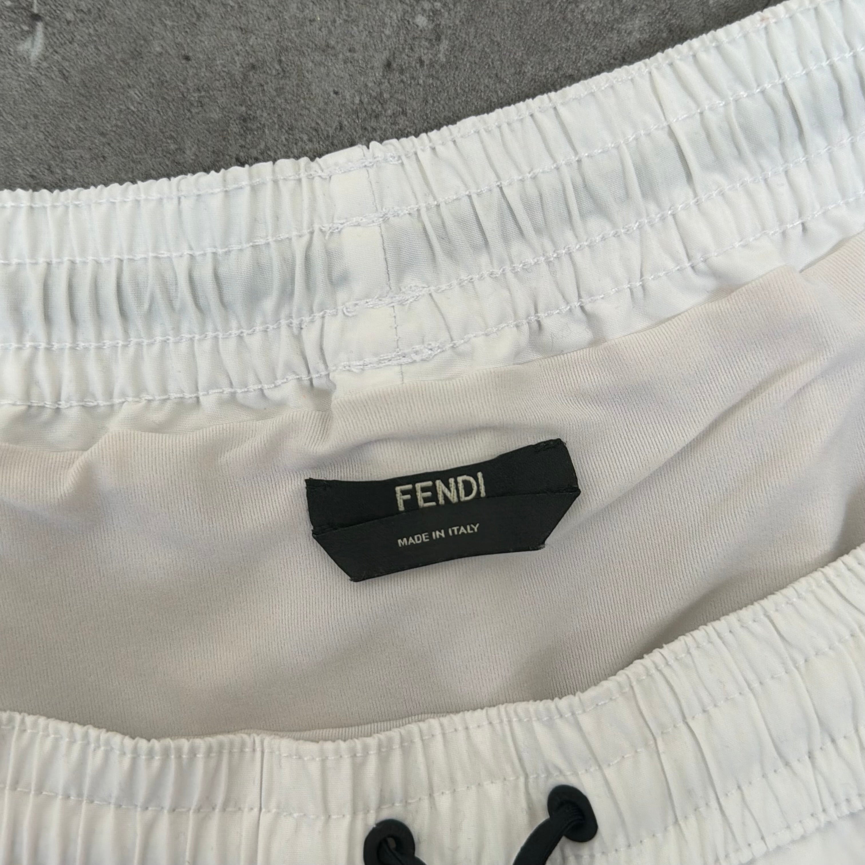 Fendi Bug Eye Red Swimming Shorts - Large