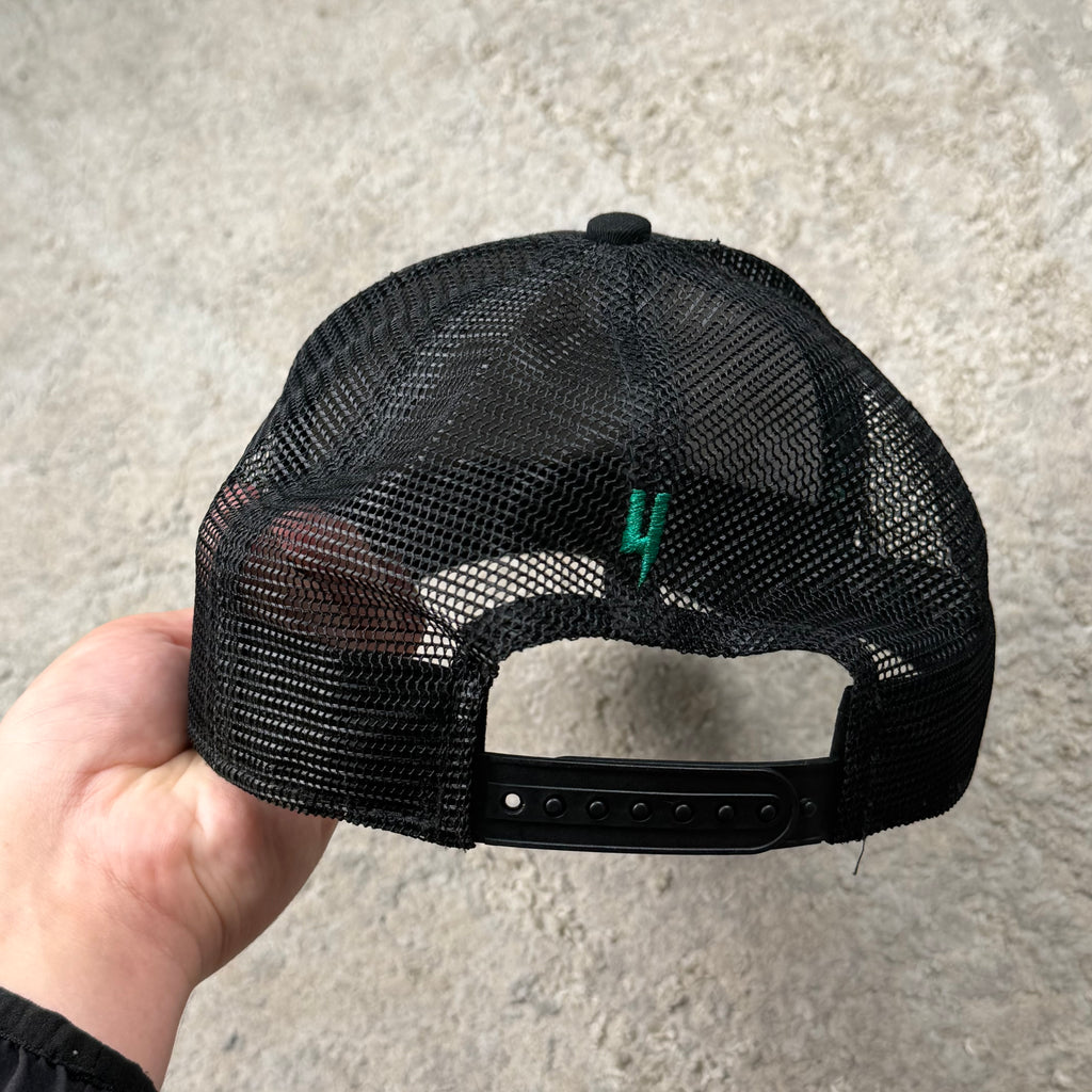 YELIR World Black/Green Trucker Hat