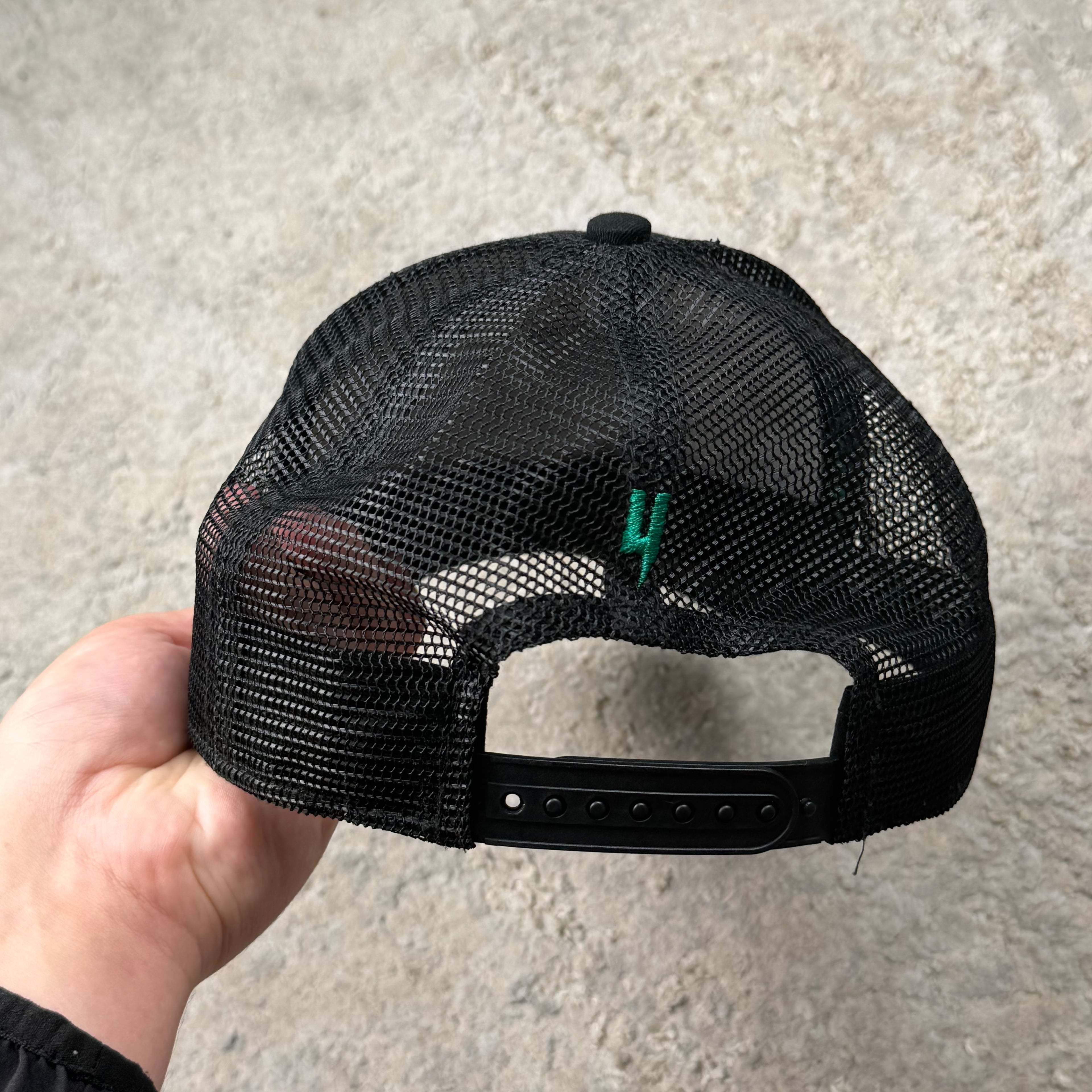 YELIR World Black/Green Trucker Hat
