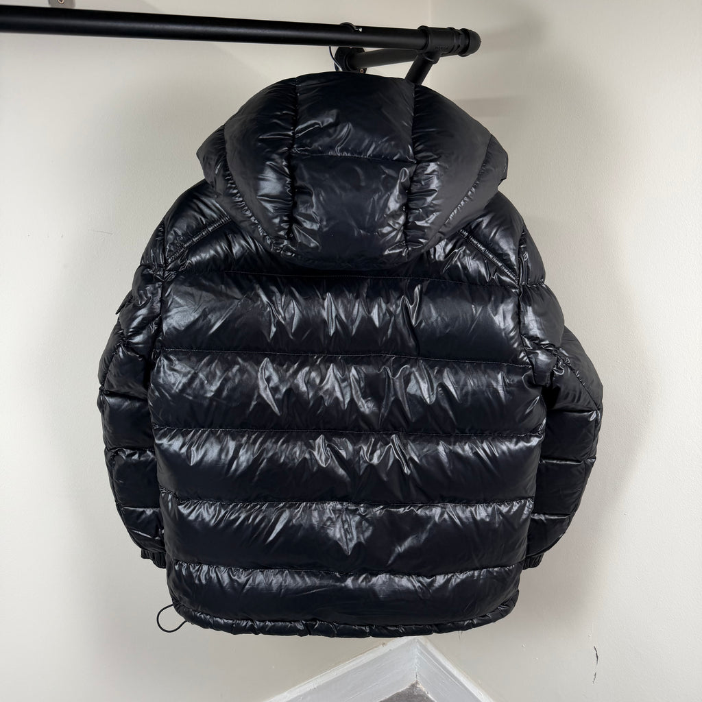 Moncler Maire Giubbotto Black Womens Jacket - Size 2 (Fit UK12 23.5’’)