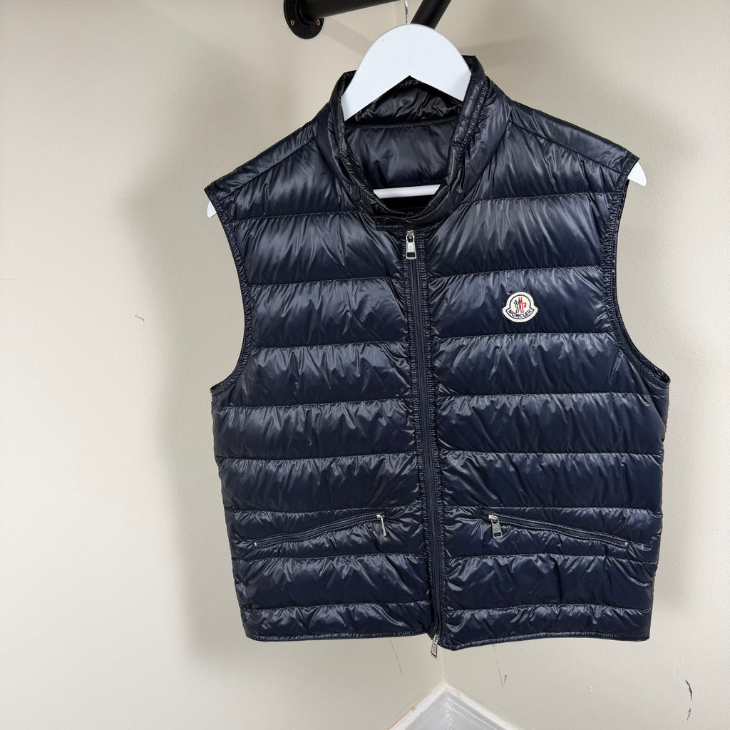 Moncler Navy GUI Gilet - 3 (Medium) 21.5’’