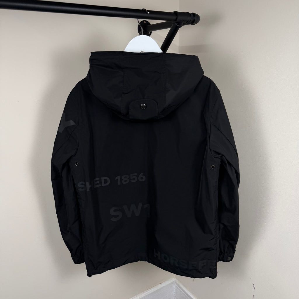 Burberry Horseferry Black Windbreaker - Fits M 22.5’’