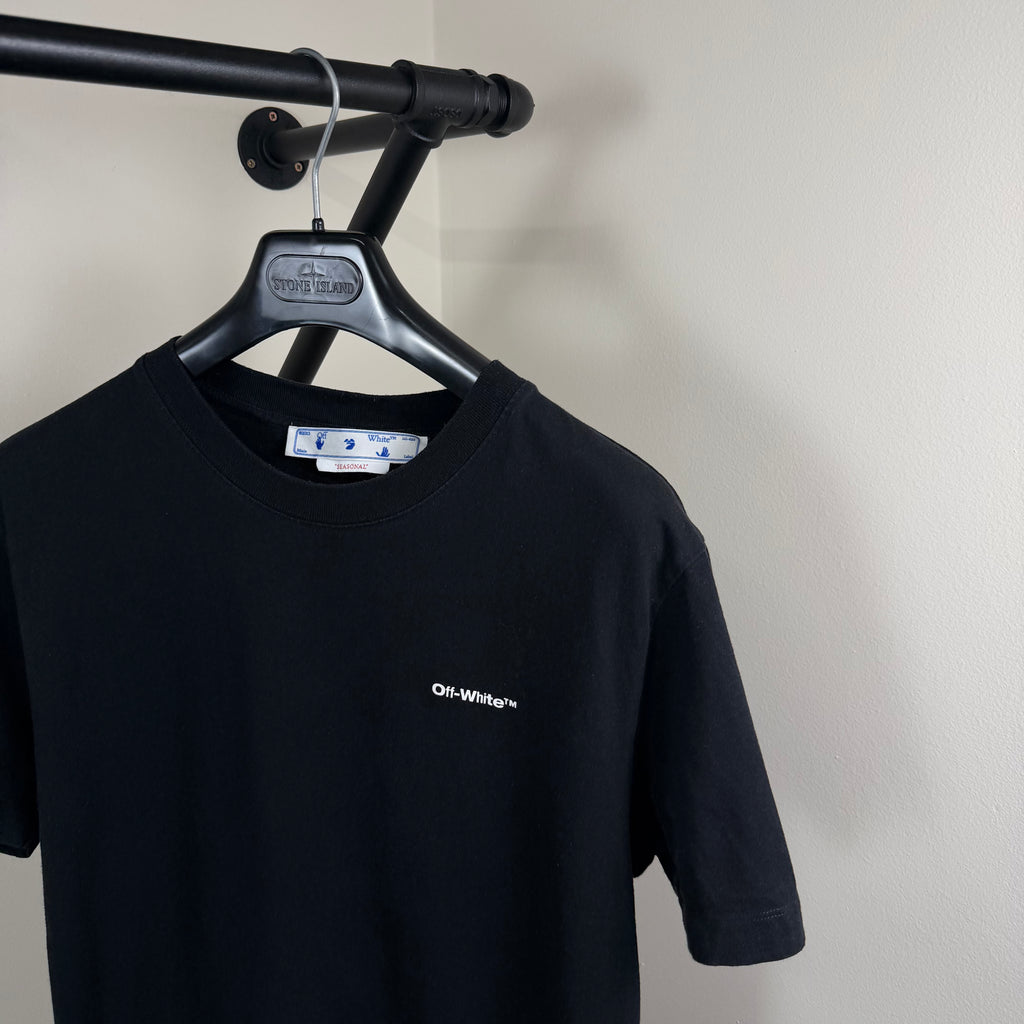 Off White Black Scribble T-Shirt - Large 20.5’’