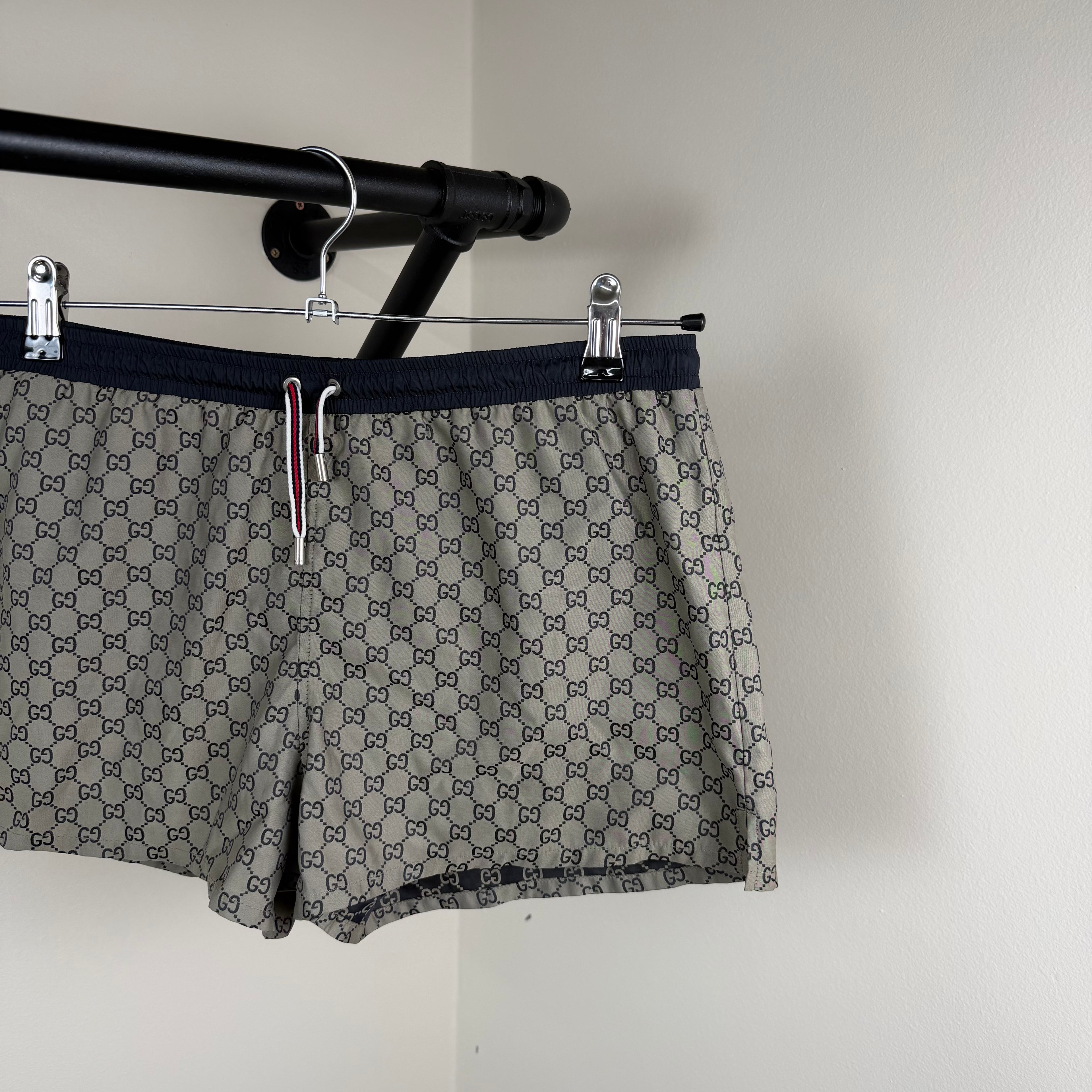 Gucci Monogram Biege Swimming Shorts - Medium