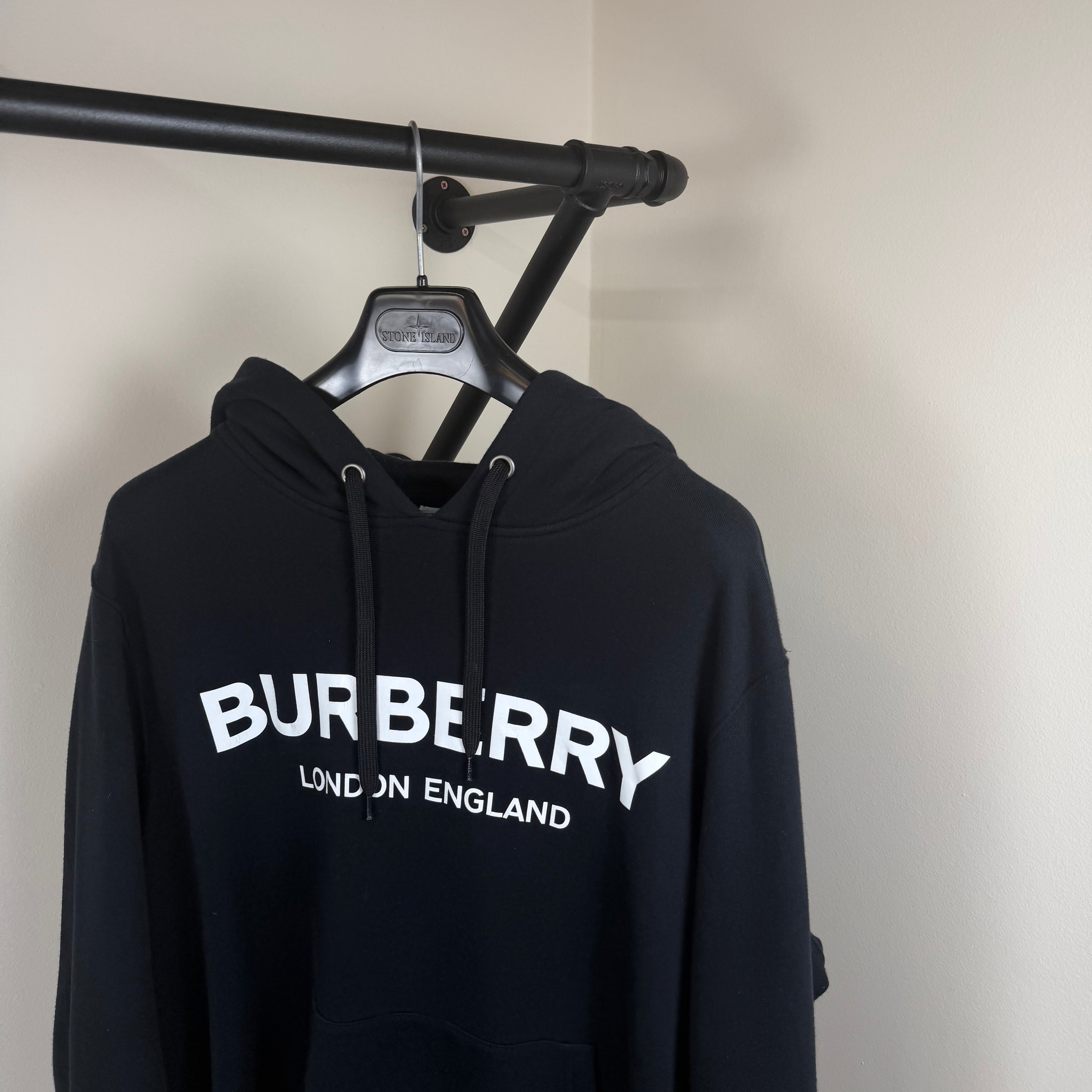 Burberry Black Pullover Hoodie - XL 25.5’’