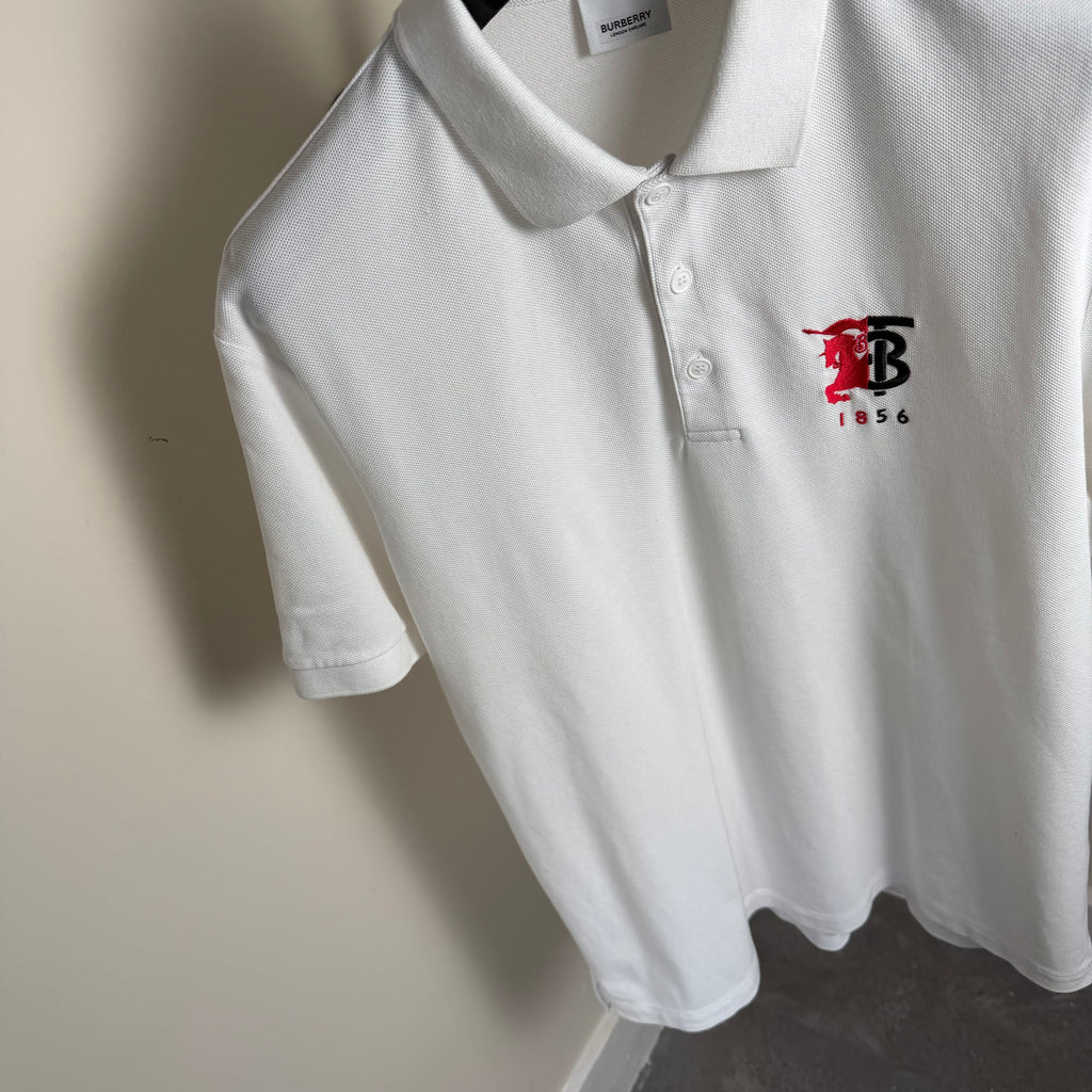 Burberry TB White Polo Shirt - Large 22’’