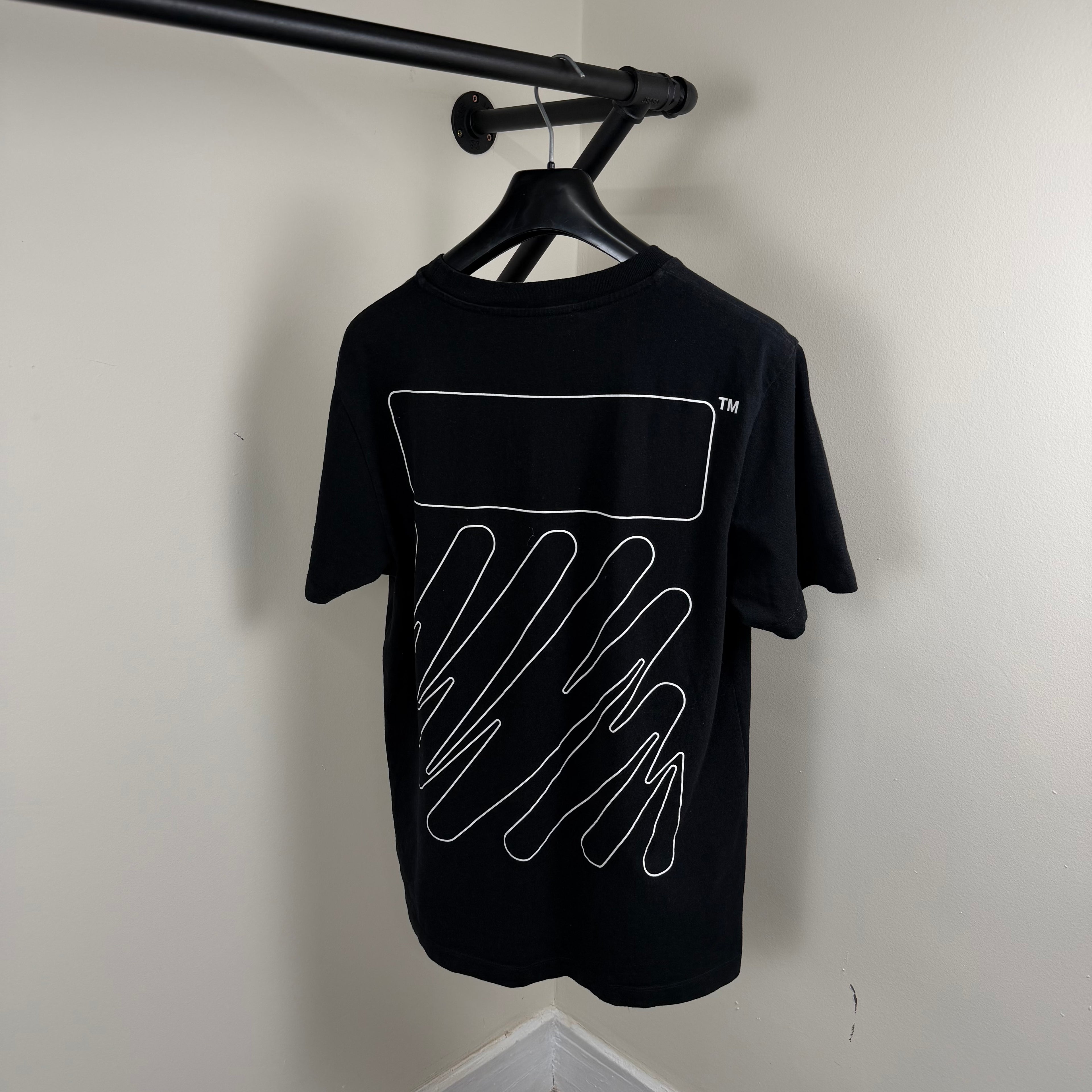 Off White Black Scribble T-Shirt - Large 20.5’’