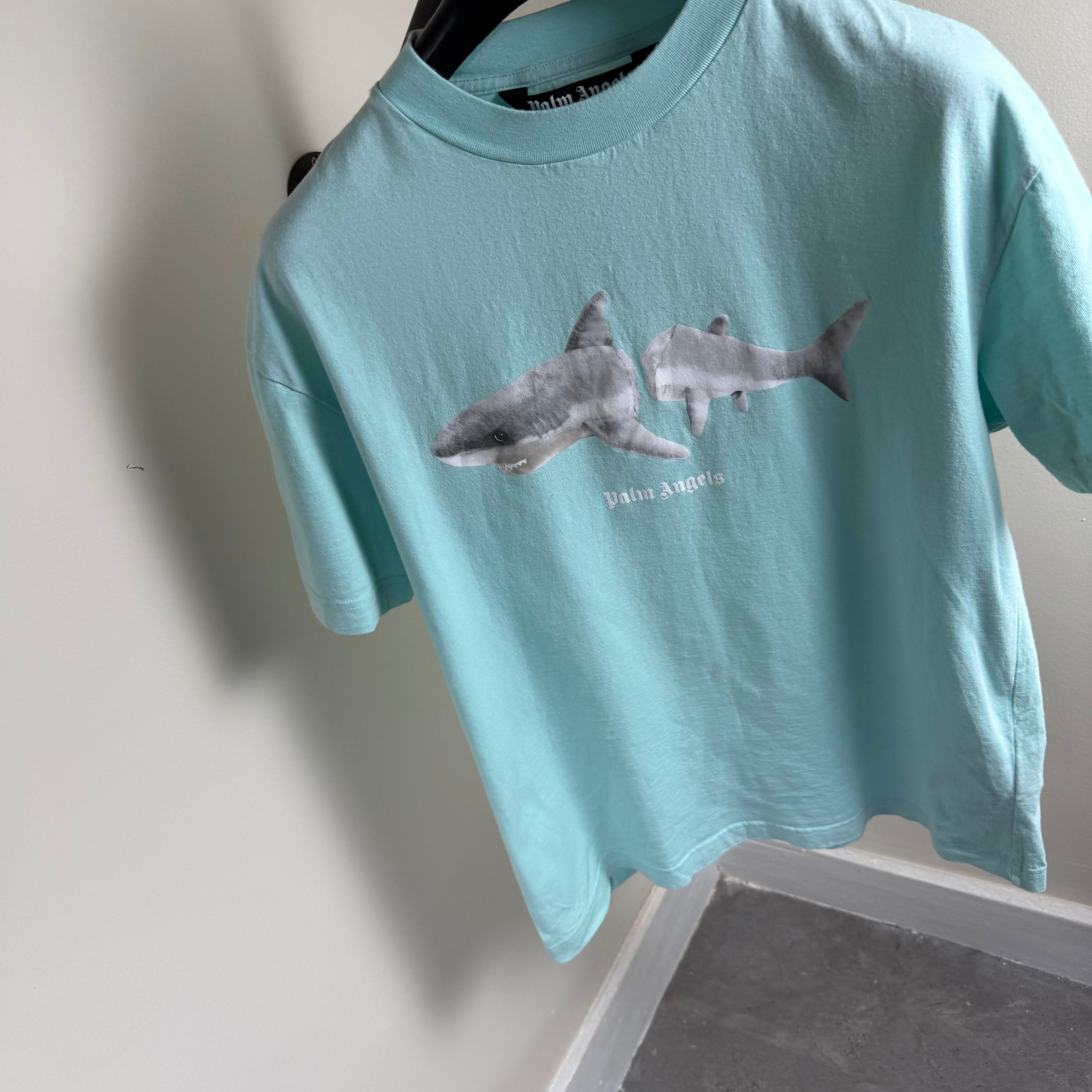 Palm Angels Blue Shark T-Shirt - M/L 21’’