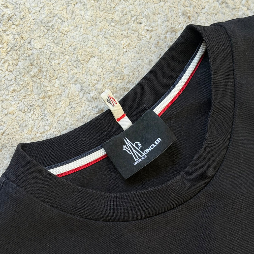 Moncler Black Grenoble T-Shirt - Medium 19.5’’