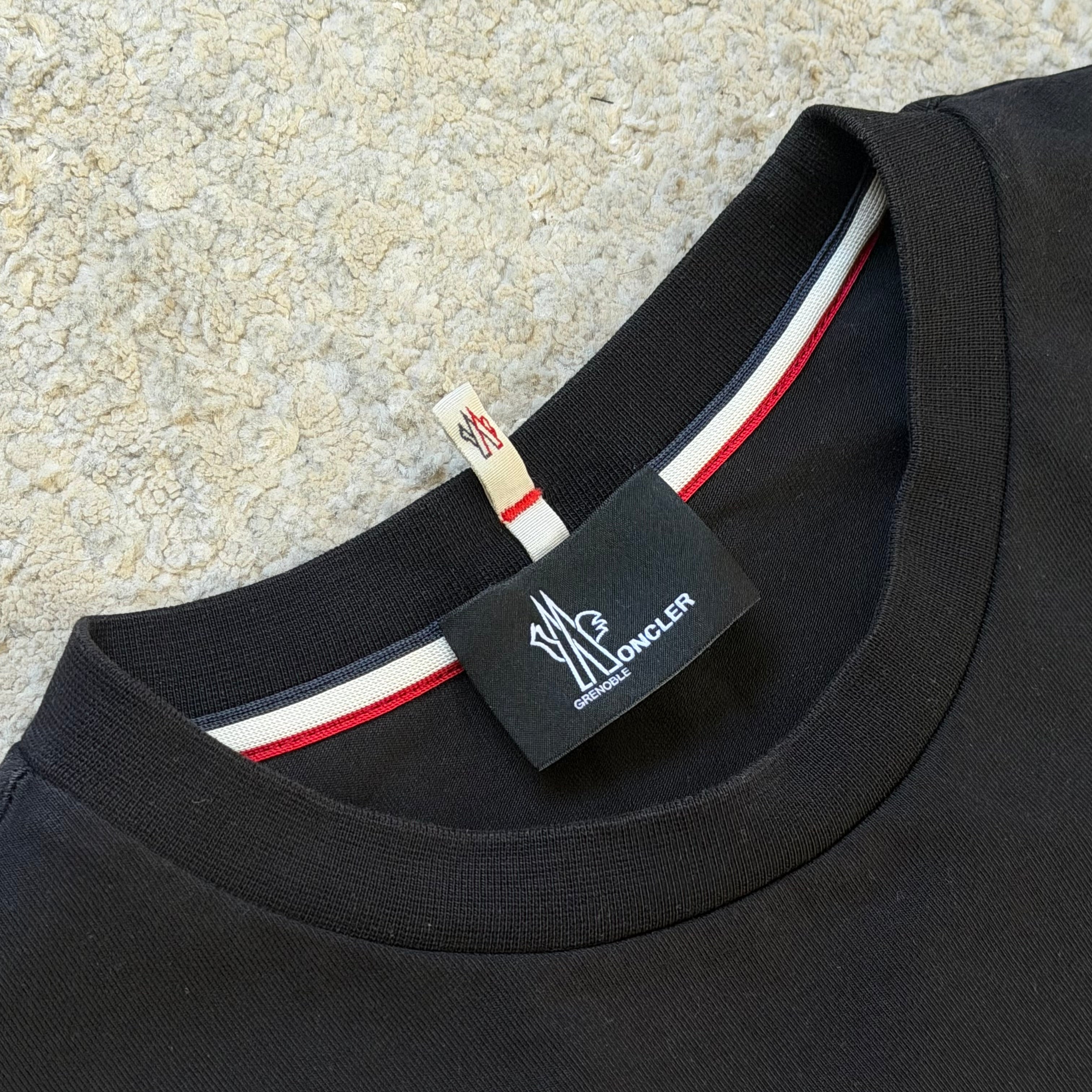 Moncler Black Grenoble T-Shirt - Medium 19.5’’