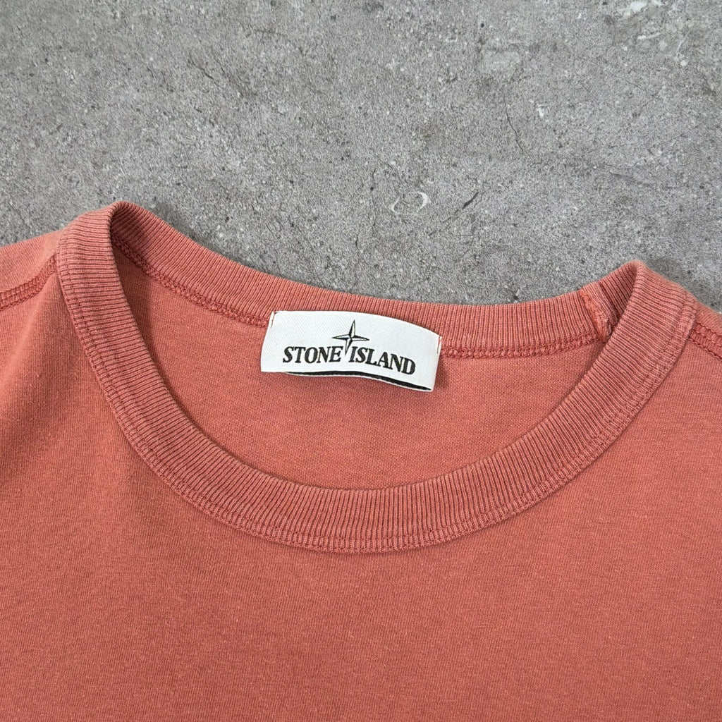 Stone Island Red Graphic T-Shirt - Medium 19.5’’