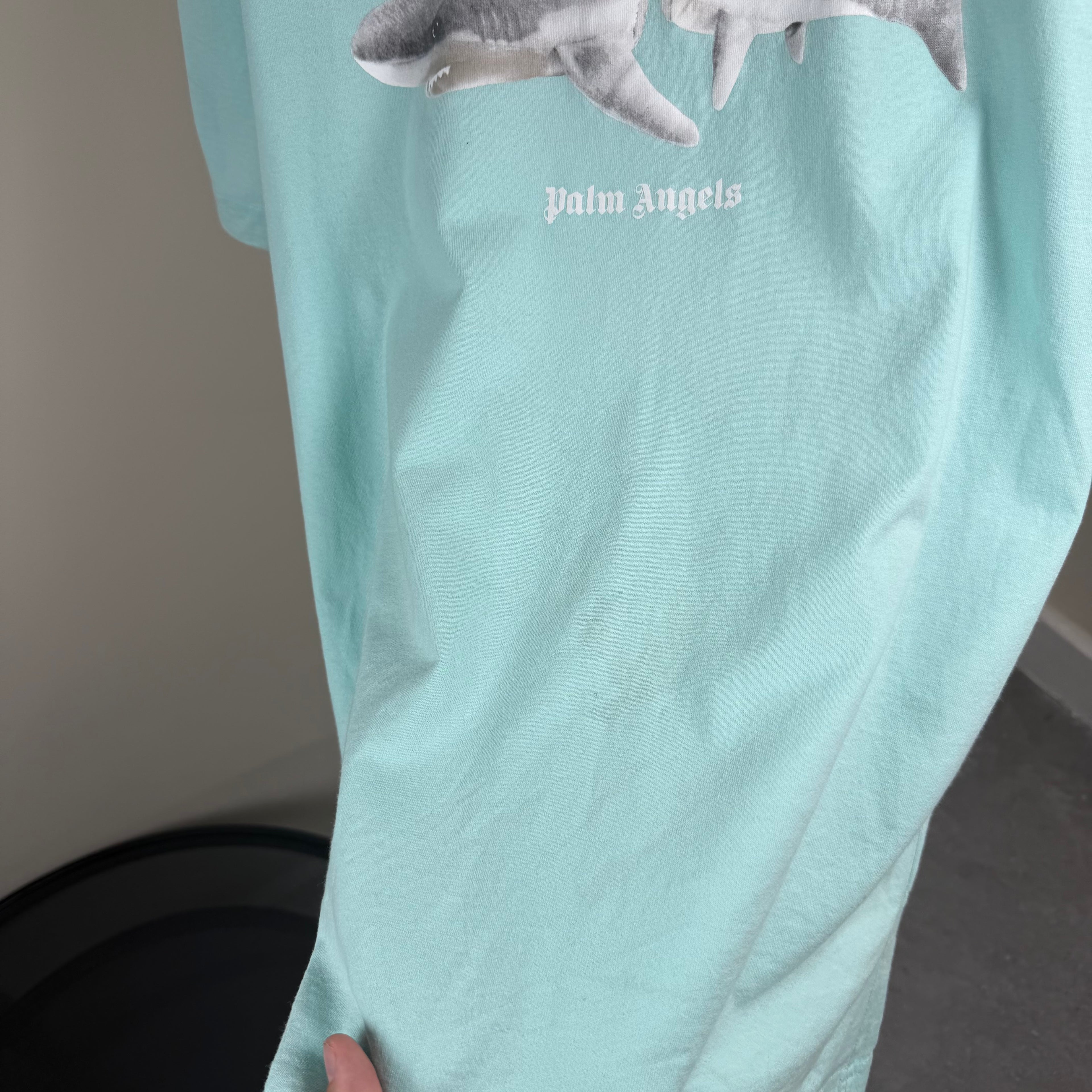Palm Angels Blue Shark T-Shirt - M/L 21’’