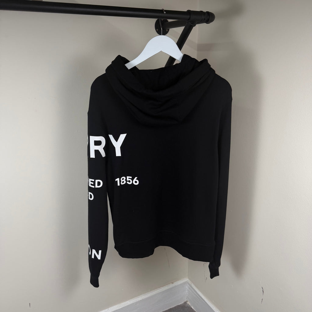 Burberry Black Horseferry Hoodie - M/L 22’’