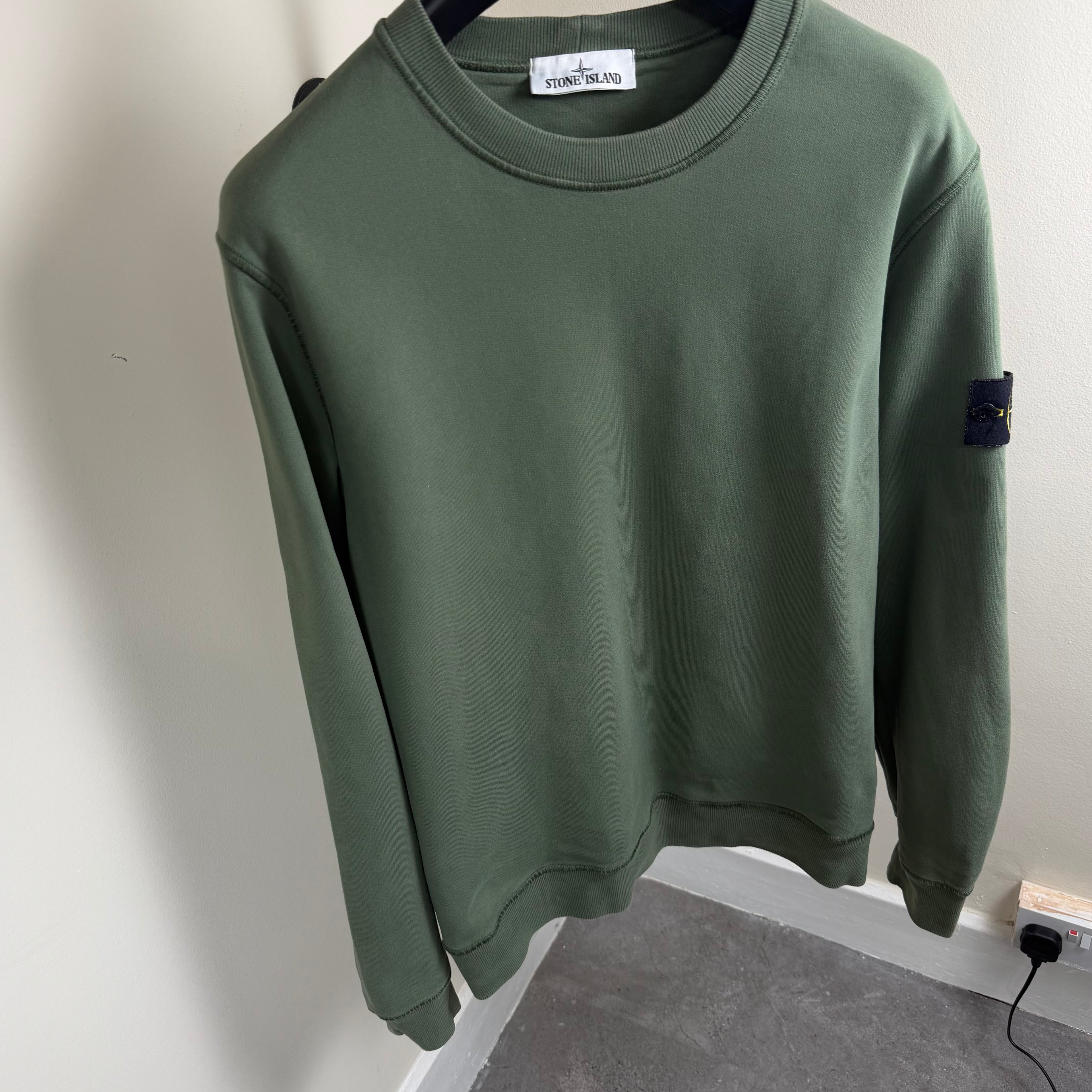 Stone Island Sage Green Crewneck - Large 23.5’’