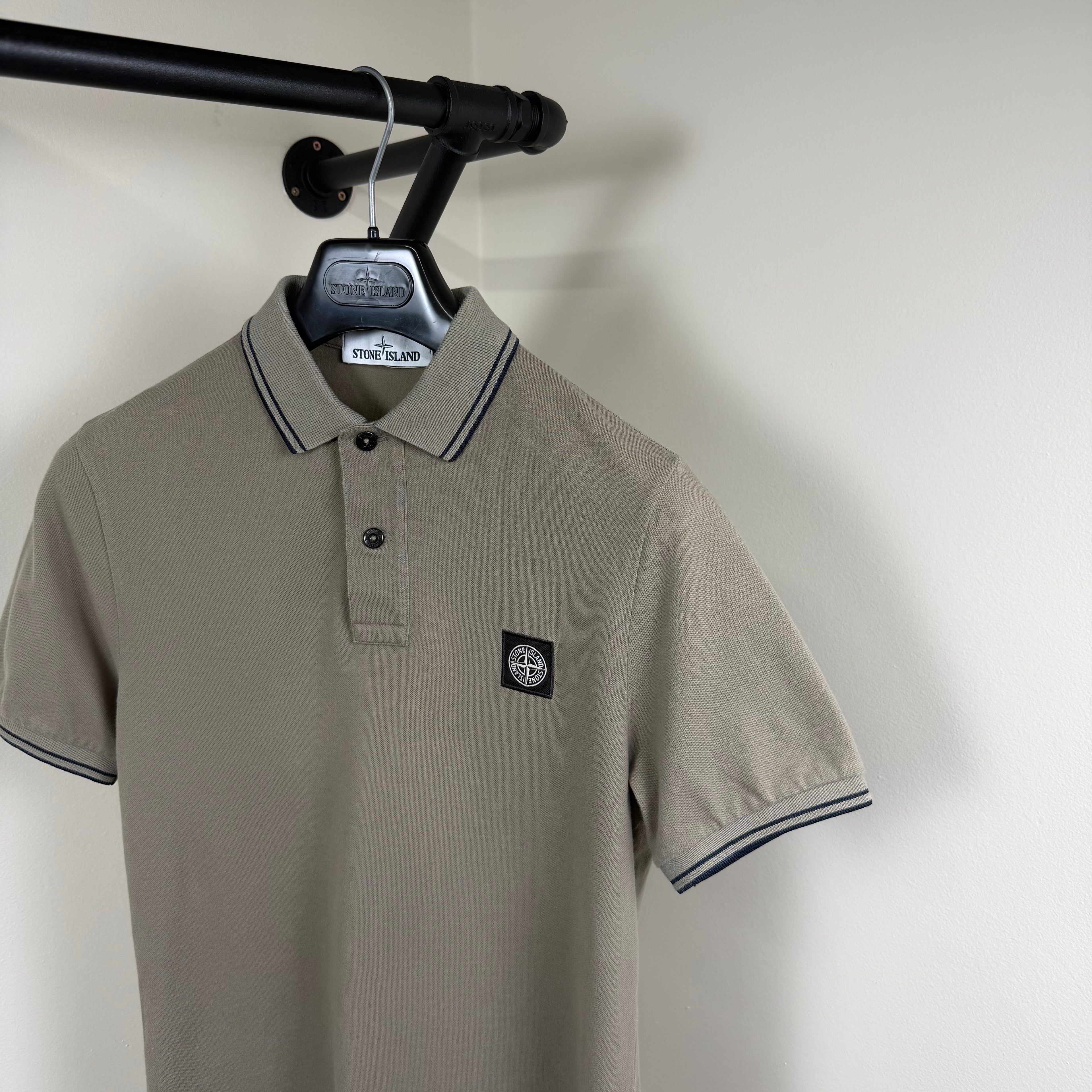 Stone Island Compass Polo Shirt - Small 17.5’’