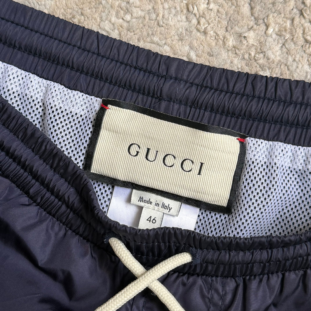 Gucci GG Dark Blue Swimming Shorts - Small (32w)