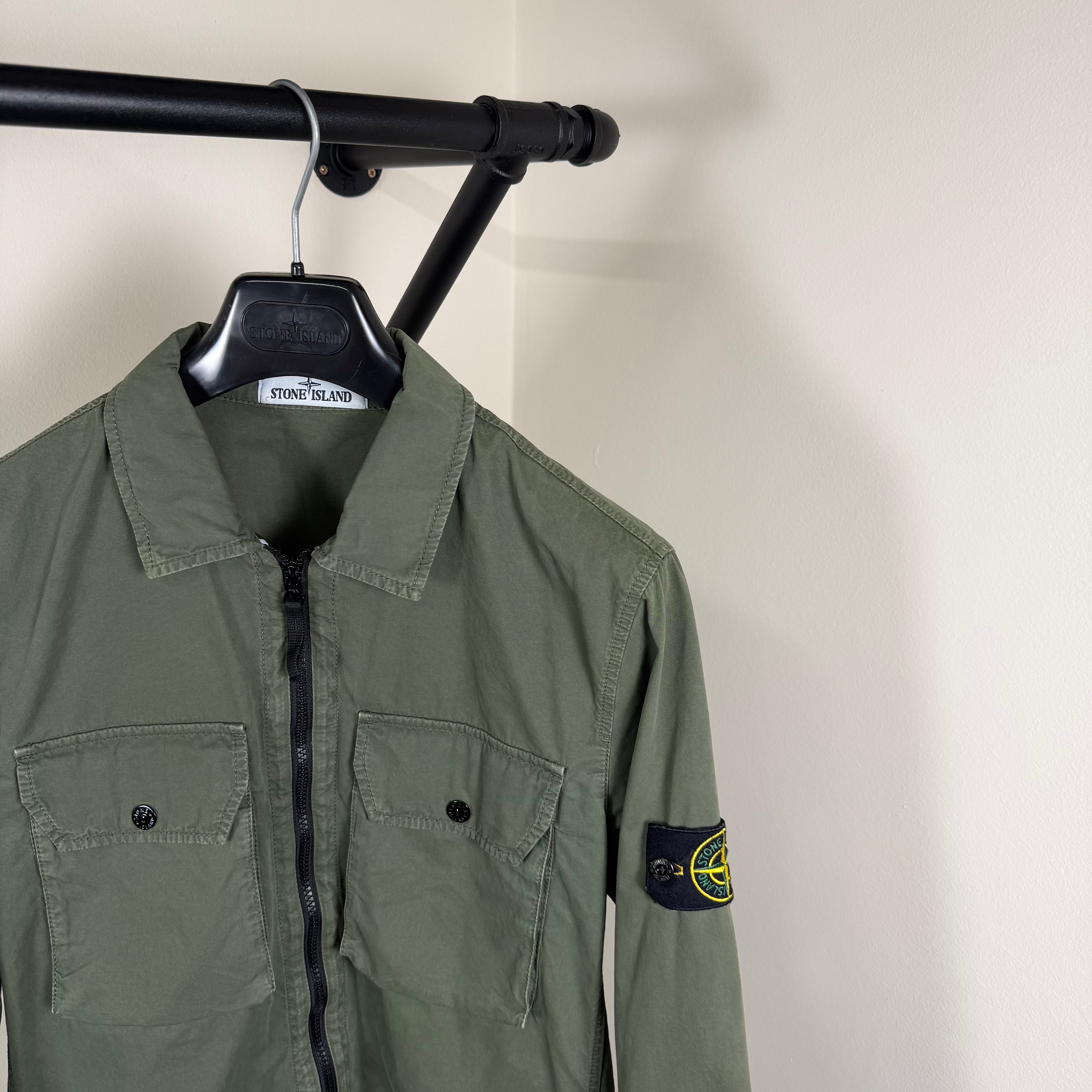 Stone Island Khaki Overshirt - Medium 20’’