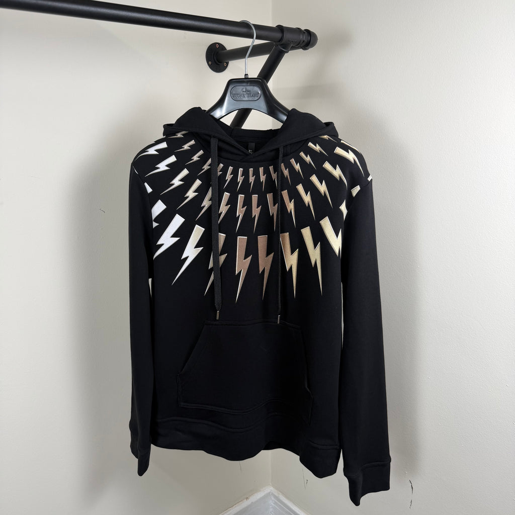 Neil Barrett Gradient Bolt Hoodie - Medium 21’’