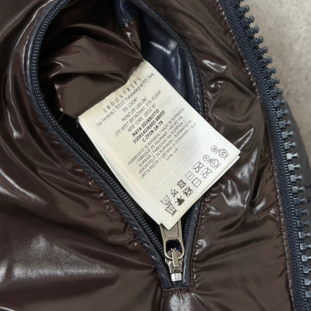 Moncler Maya Giubbotto Navy Jacket - Size 2 21’’