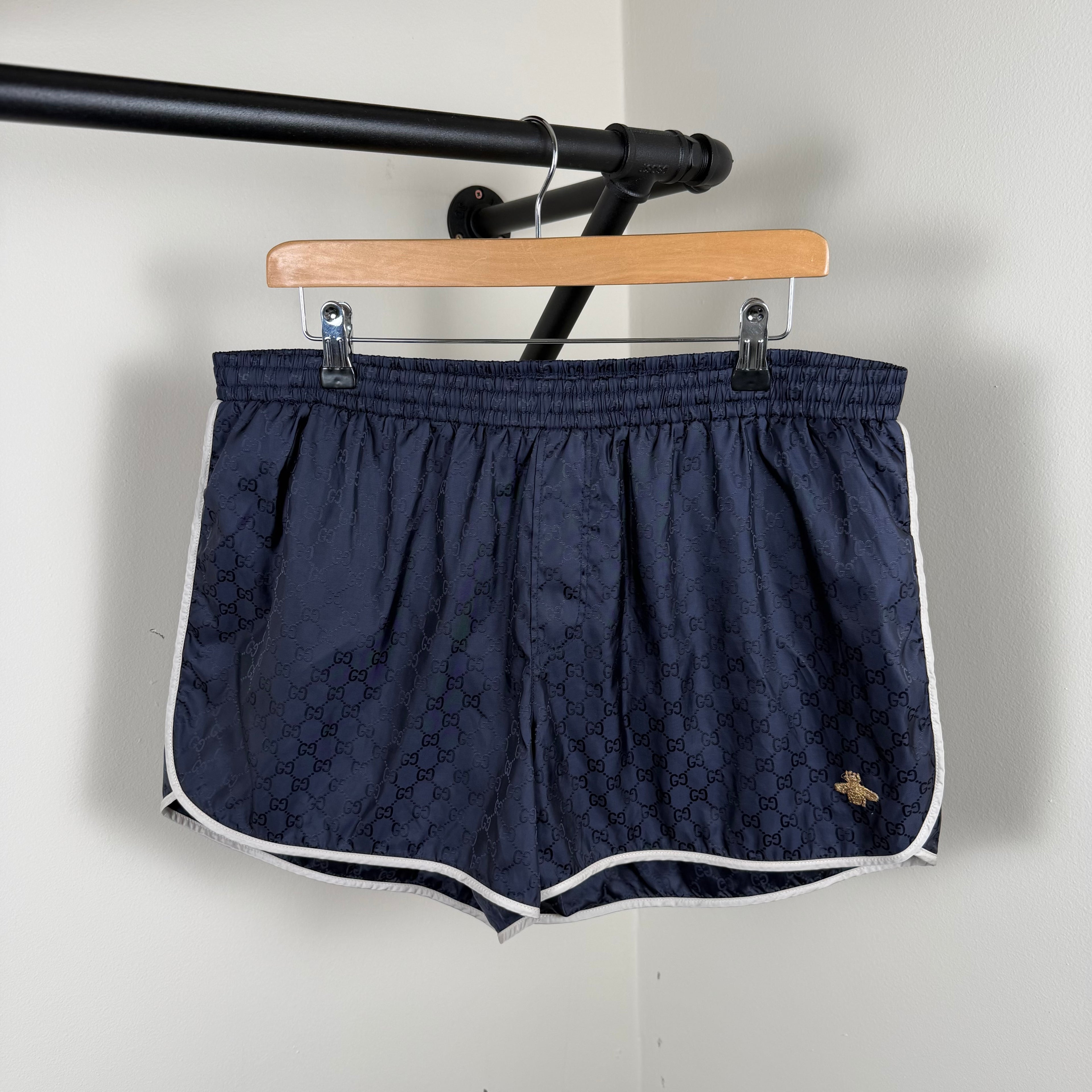 Gucci Monogram Navy Swimming Shorts - 52 (XL)