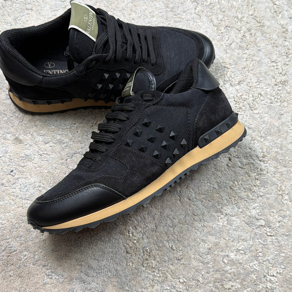 Valentino Garavani RockStud Black Trainer’s - 8UK