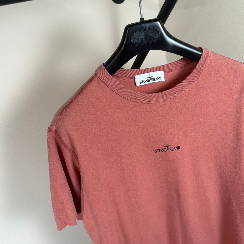 Stone Island Red Graphic T-Shirt - Medium 19.5’’