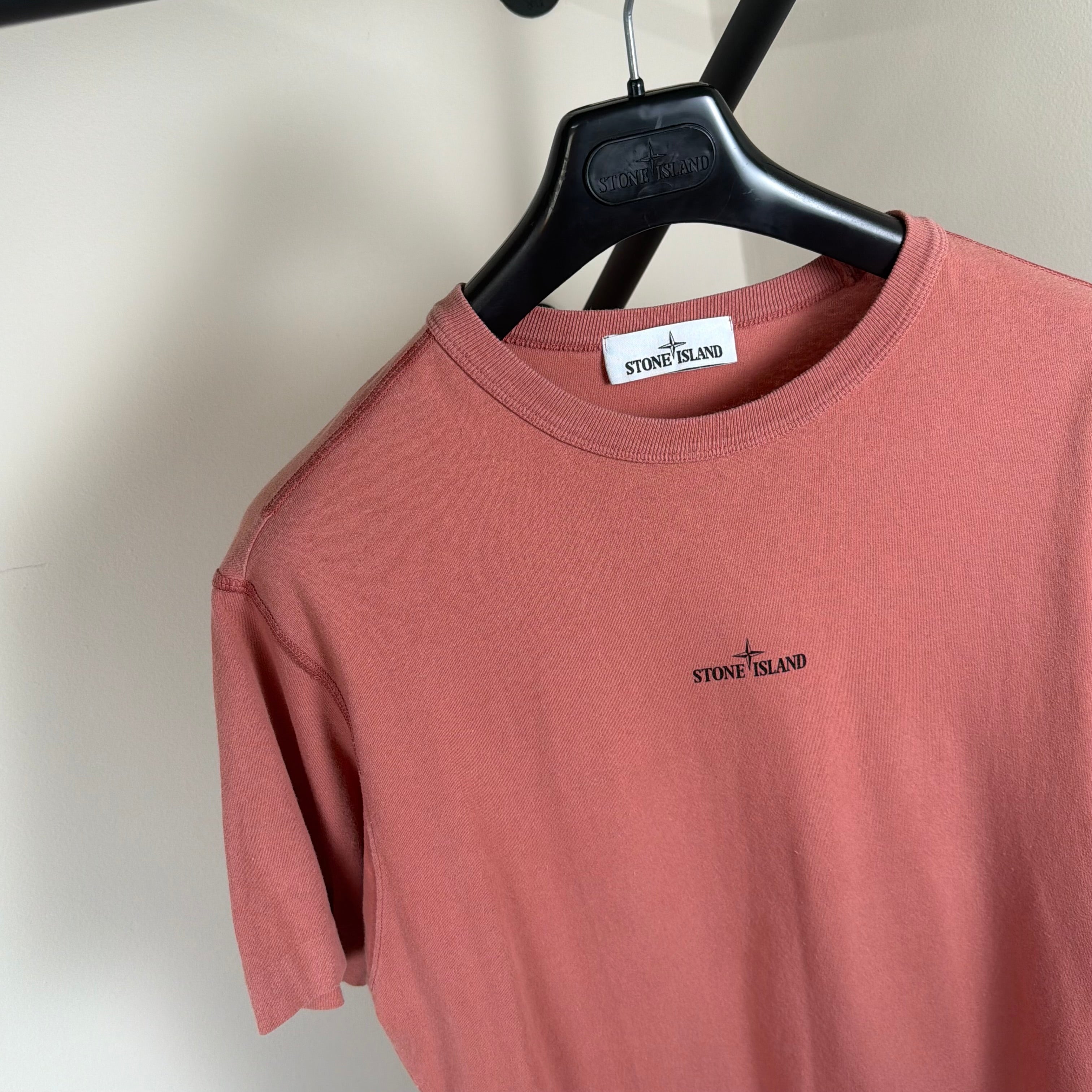 Stone Island Red Graphic T-Shirt - Medium 19.5’’