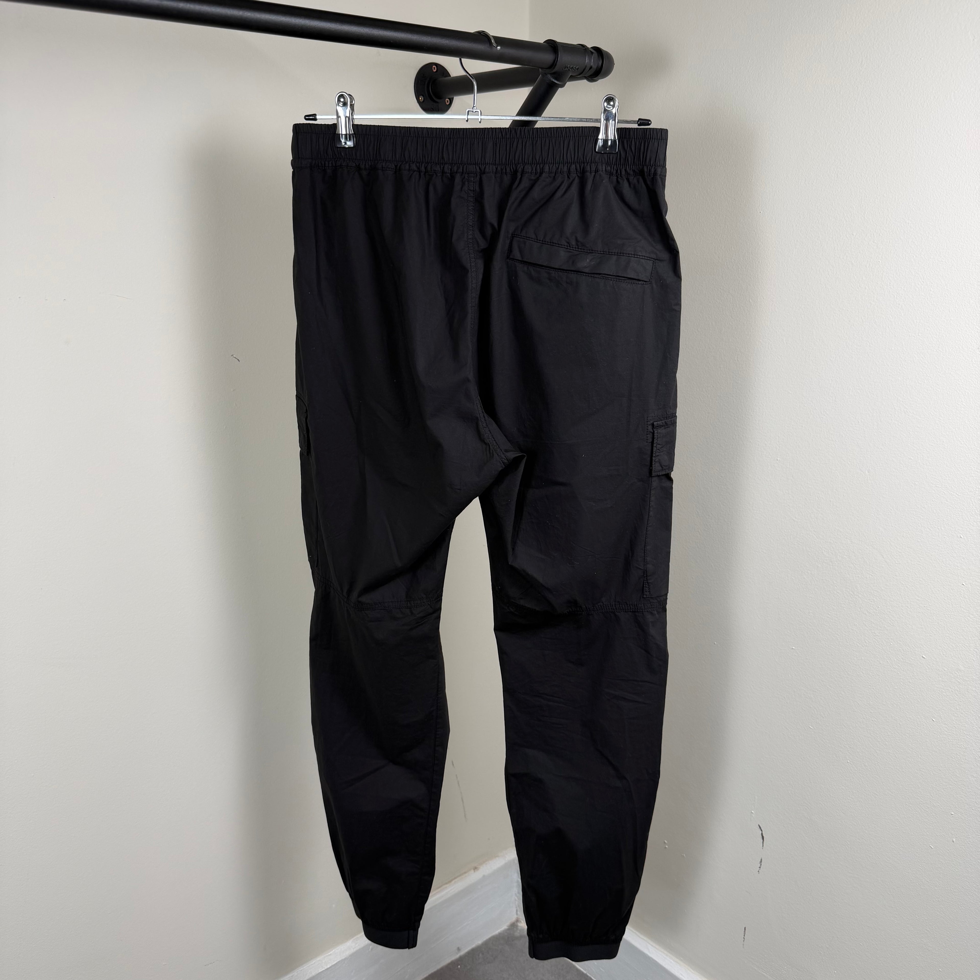 Stone Island Black Cargo Pants - 32W