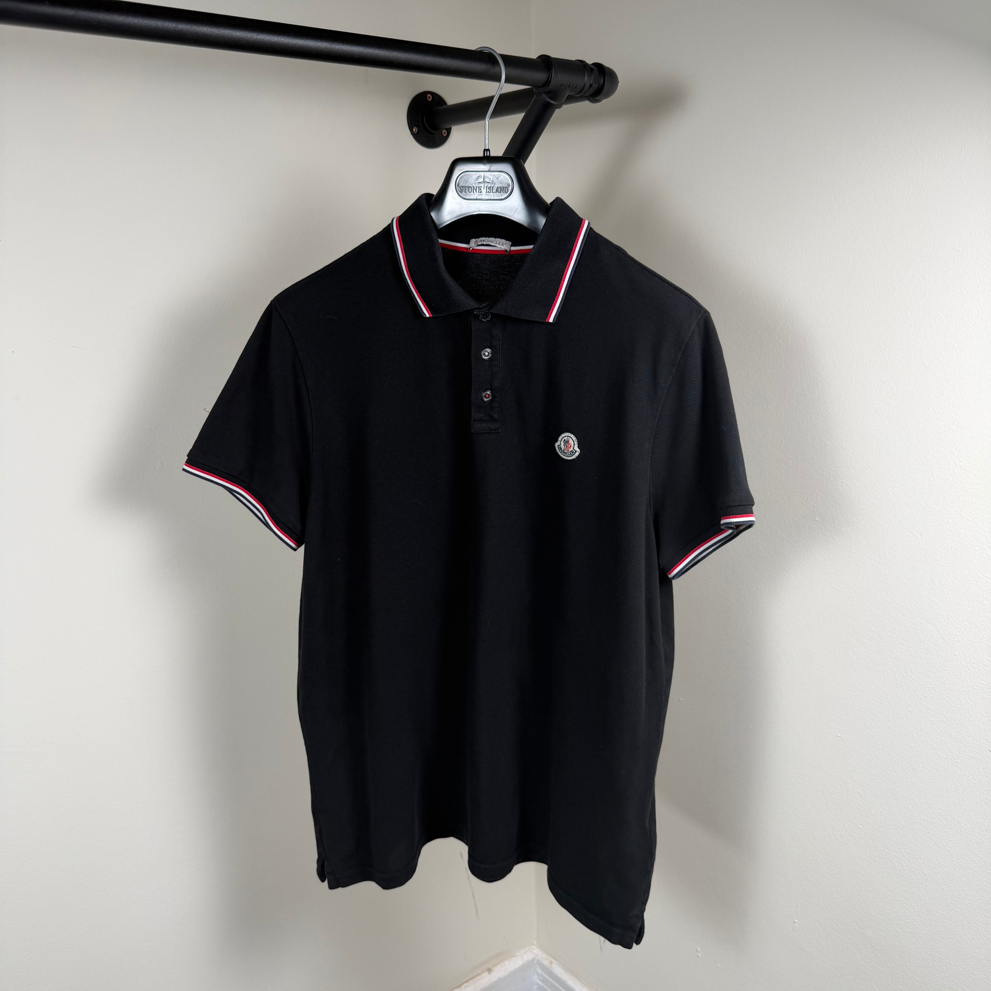 Moncler Black Polo Shirt - M/L 21’’