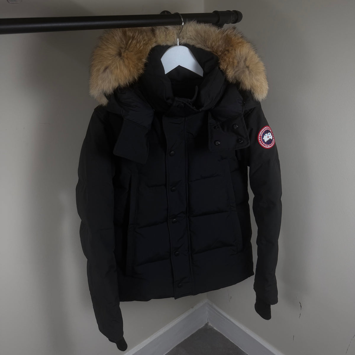 Canada Goose Wyndham Black Parka - Small Fusion 20’’