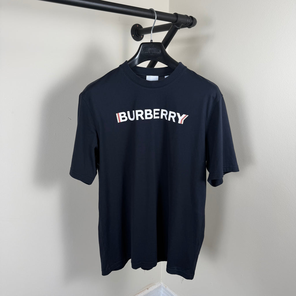Burberry Navy Print T-Shirt - M/L 21.5’’