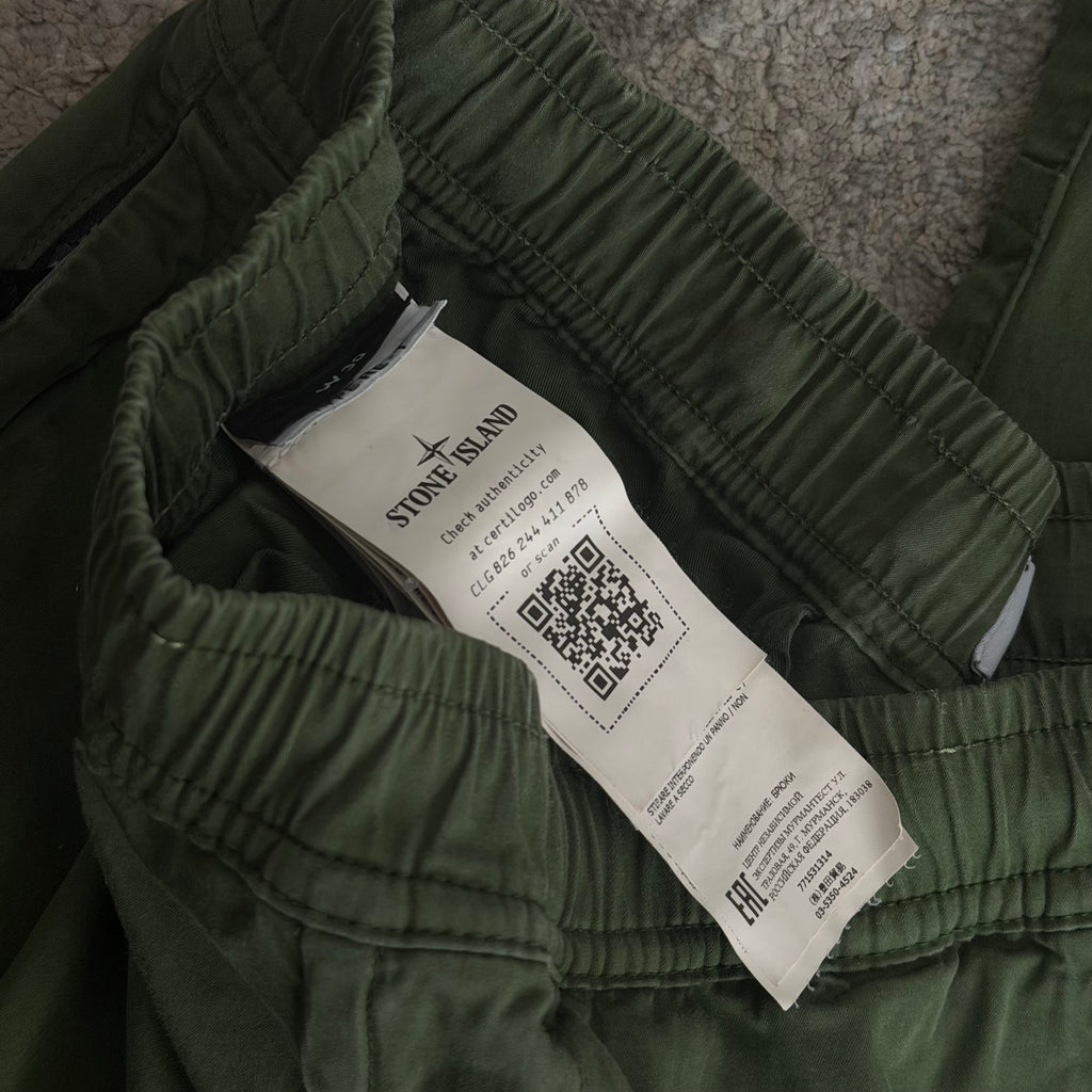 Stone Island Khaki Cargo Pants - 30W