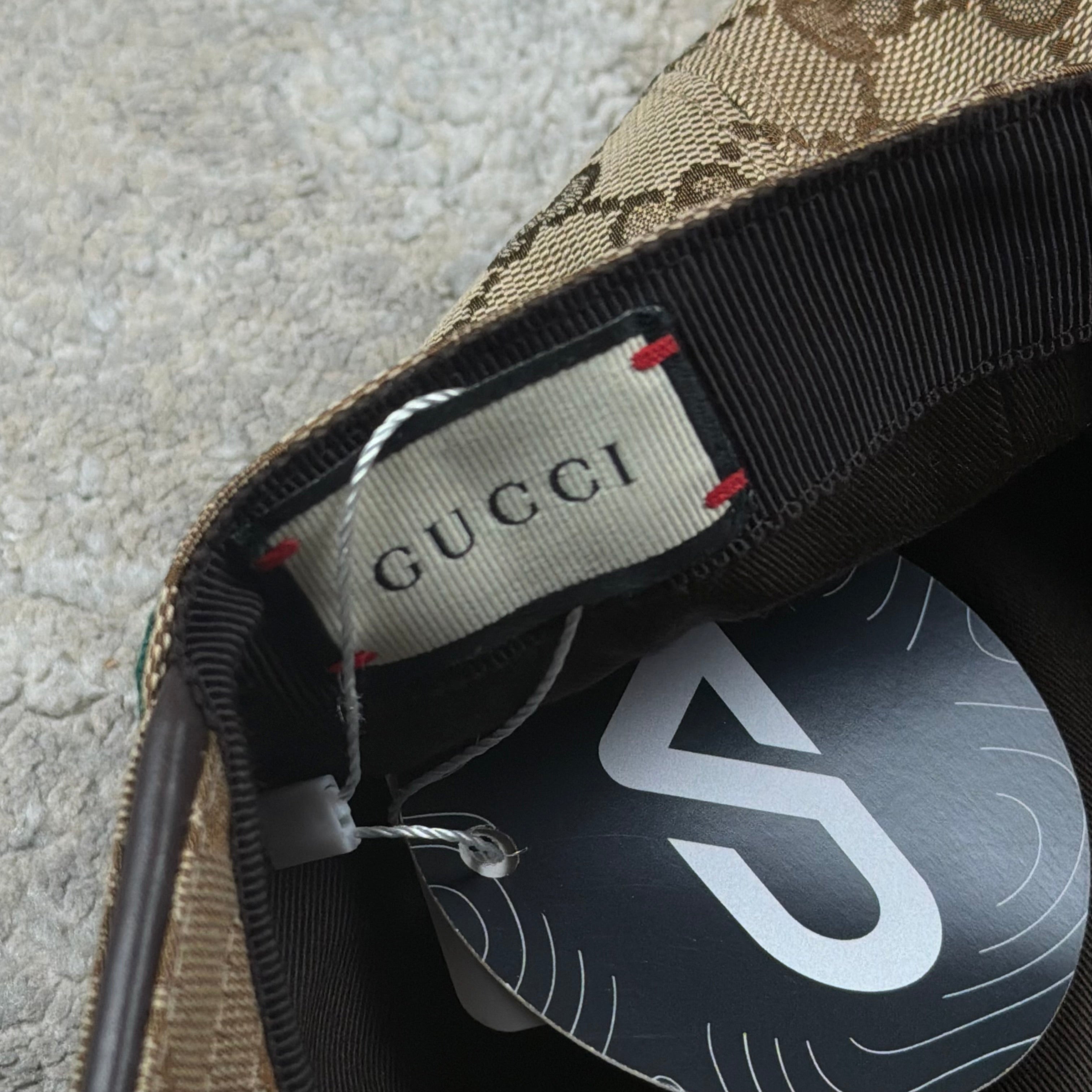 Gucci Biege Canvas Baseball Cap - Small (57cm)
