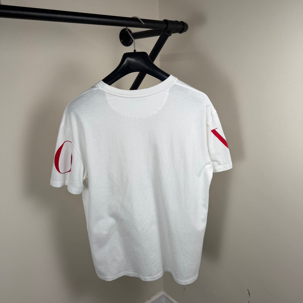 Valentino Garavani Spellout White T-Shirt - Large 21.5’’