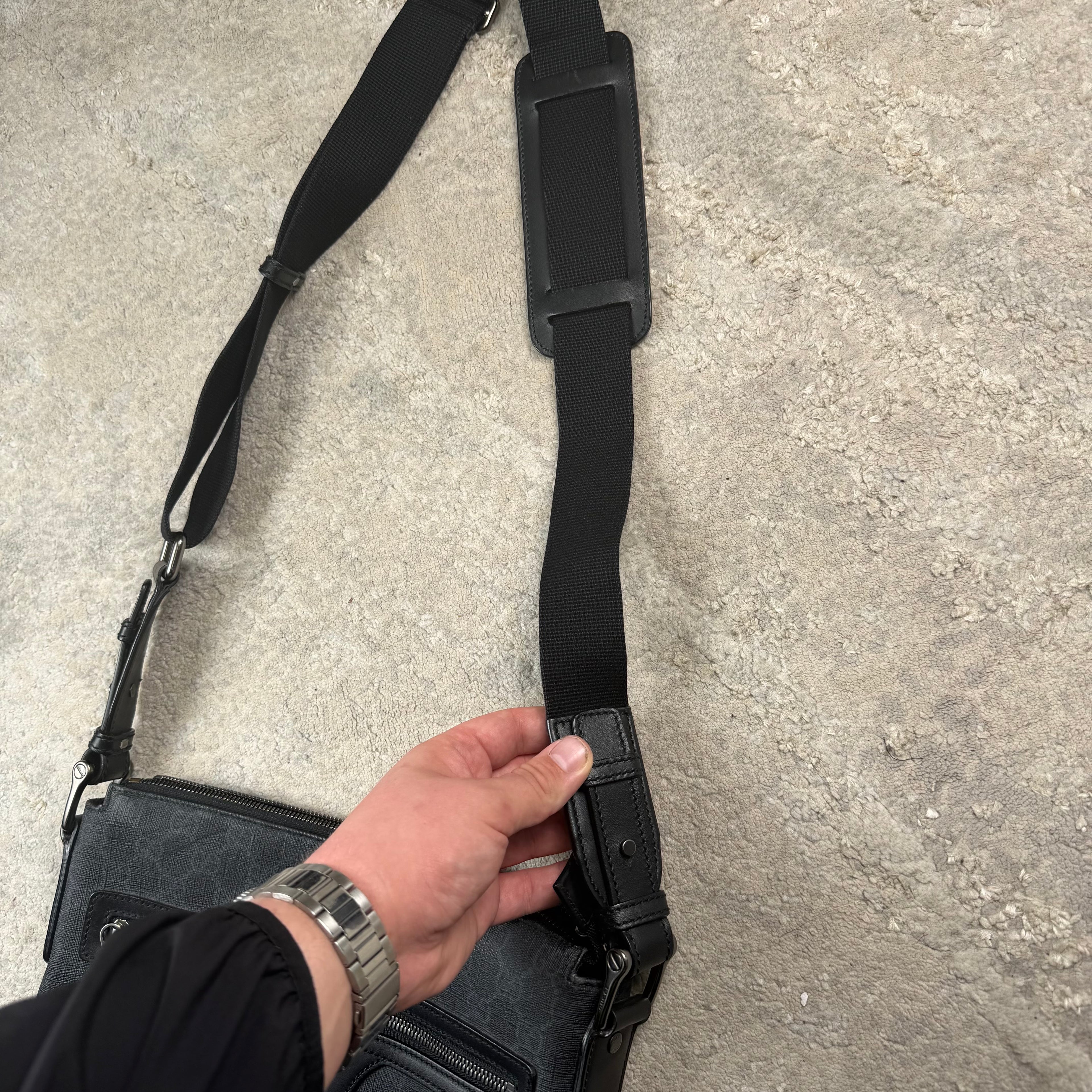 Gucci GG Grey Messenger Bag - Larger Model