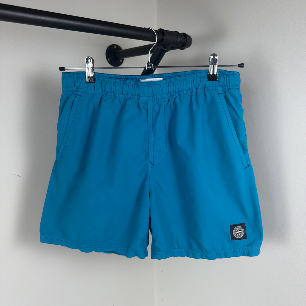 Stone Island Compass Blue Swimming Shorts - Medium