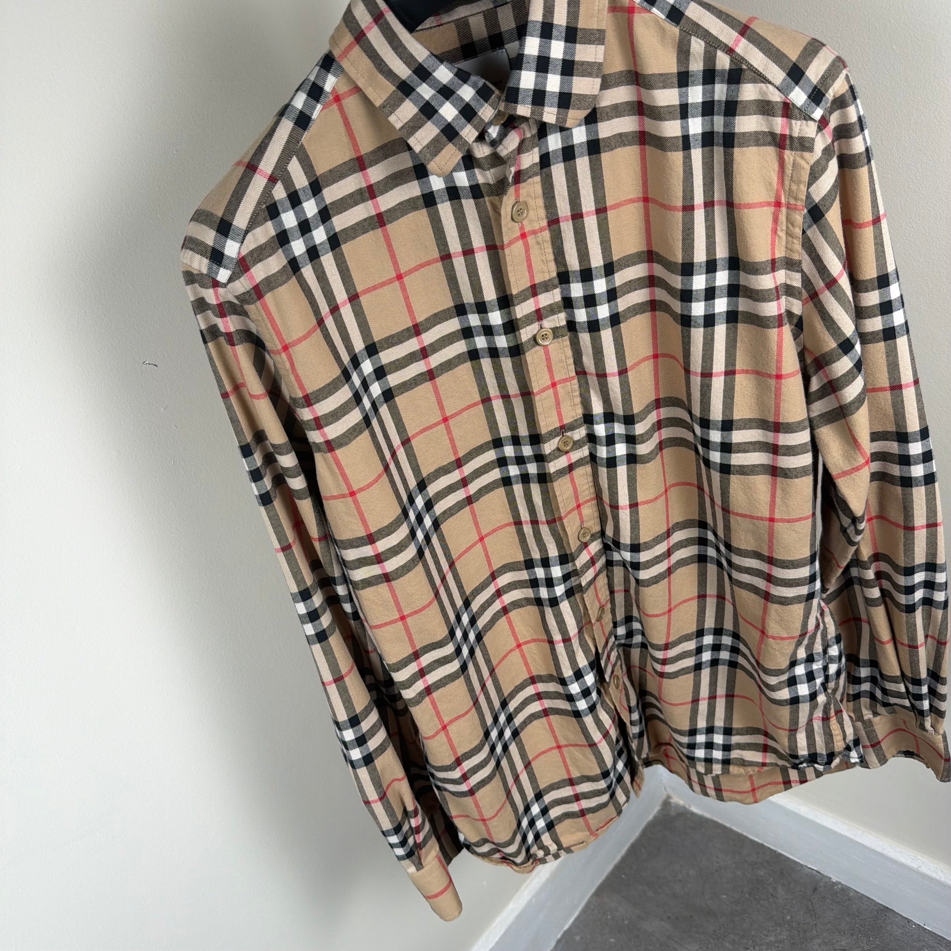 Burberry Nova Check Button Up Shirt - Medium 21.5’’