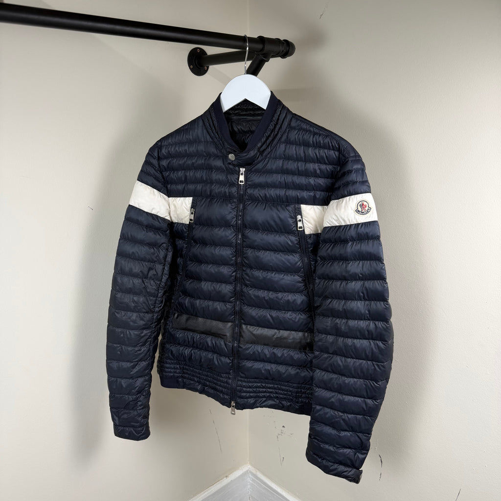 Moncler Foret Giubbotto Navy Jacket - Fits M 21.5’’ (Size 4)