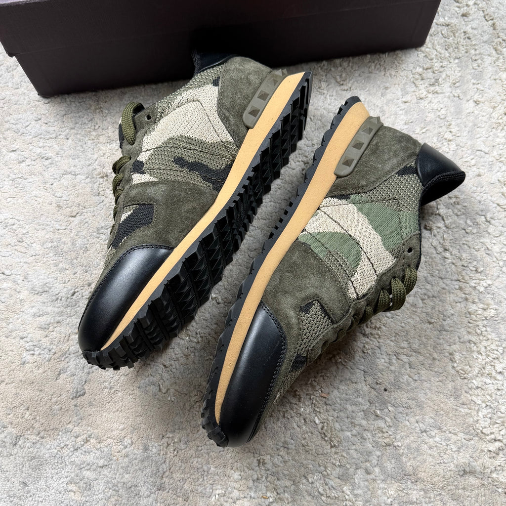 Valentino Garavani Green Camo Trainer’s - 7UK