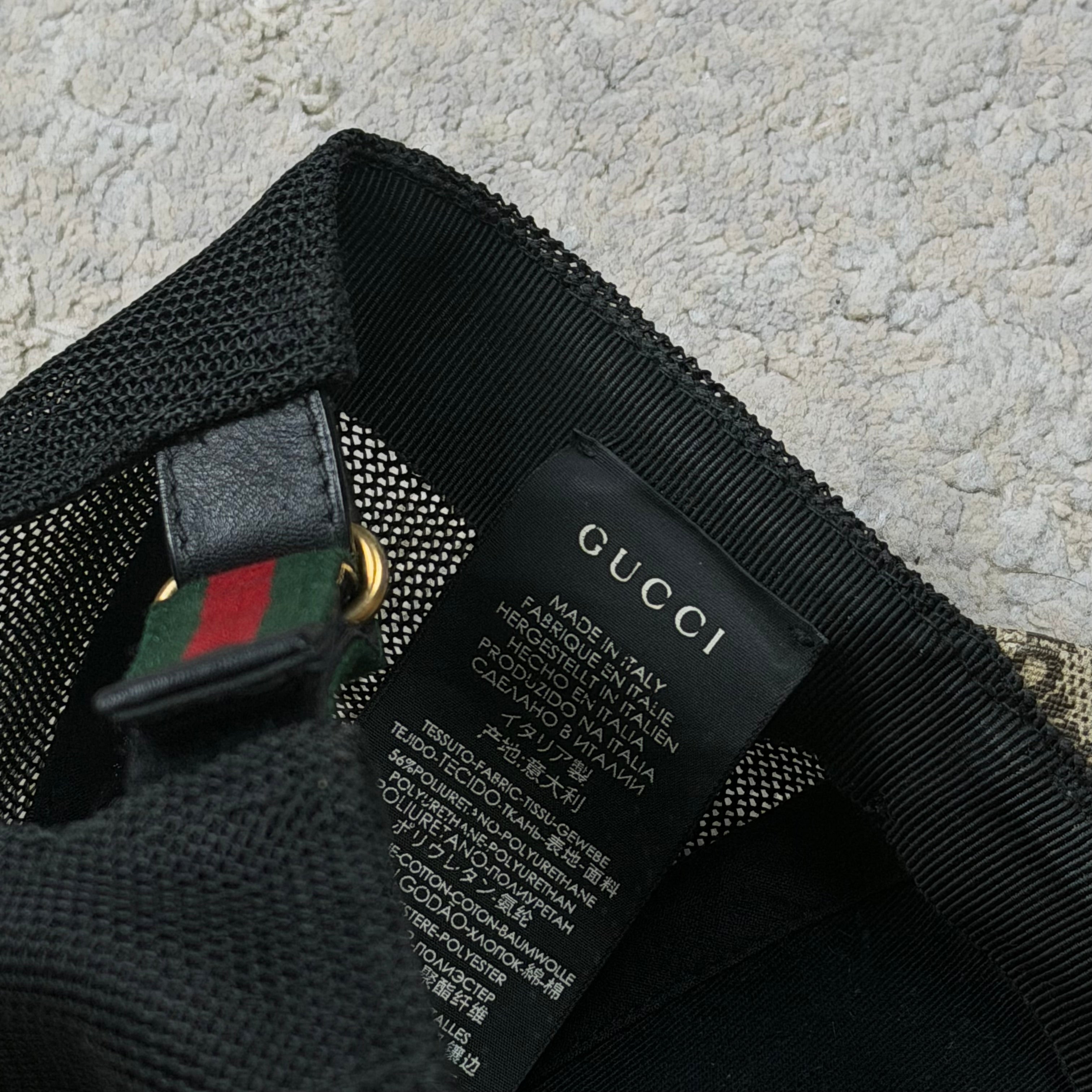 Gucci Biege Snake Baseball Cap - Small (57cm)
