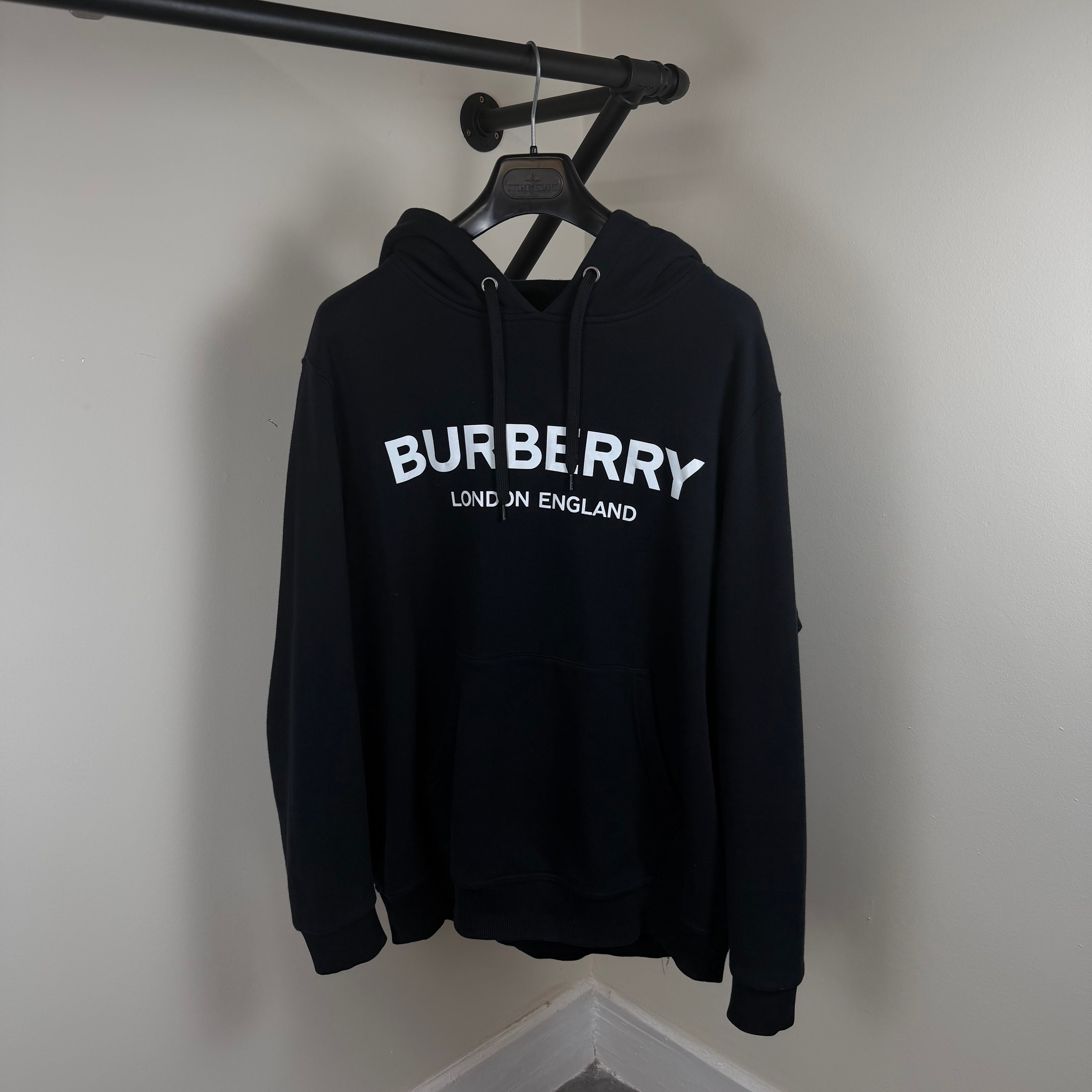 Burberry Black Pullover Hoodie - XL 25.5’’