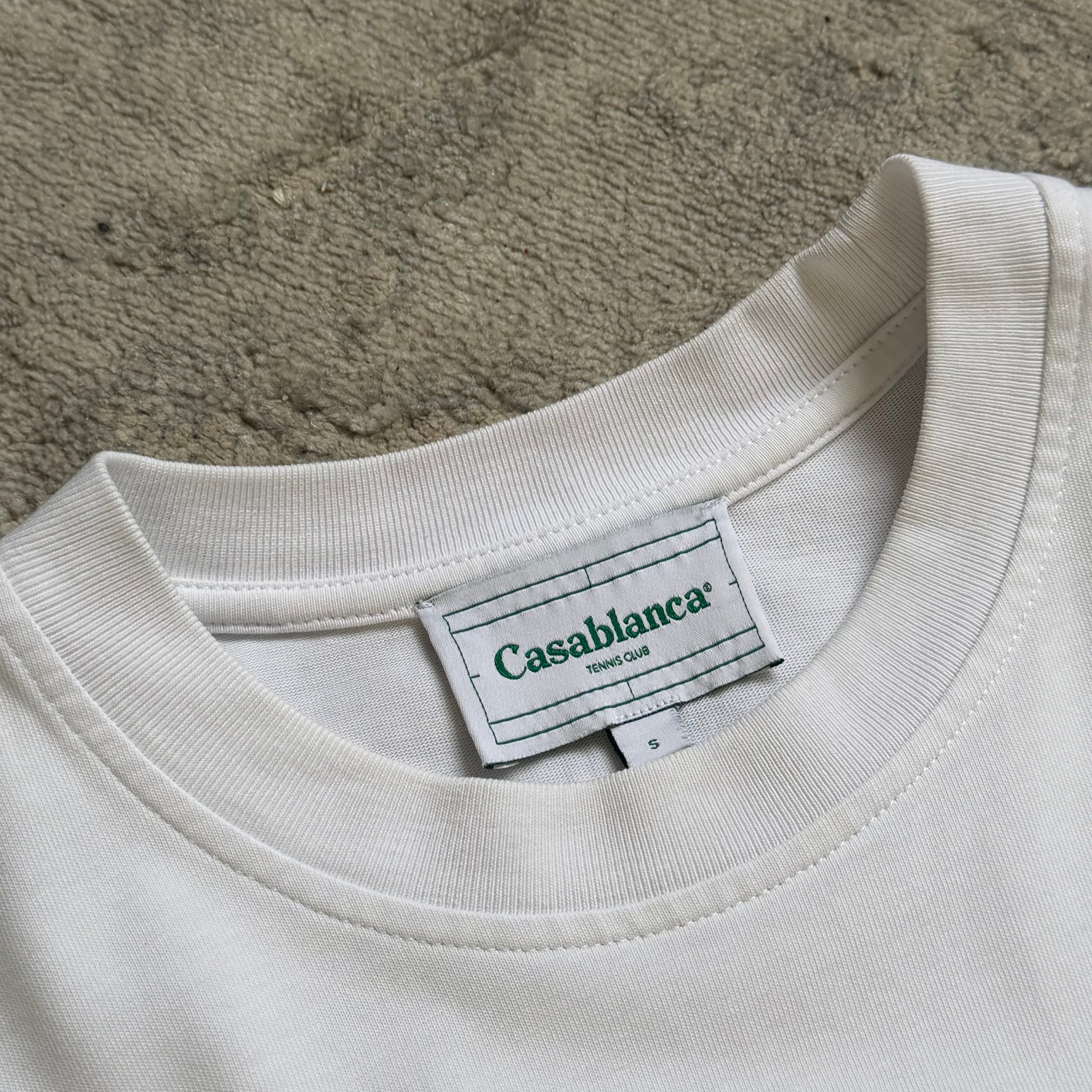 Casablanca White Sport T-Shirt - Small 20’’