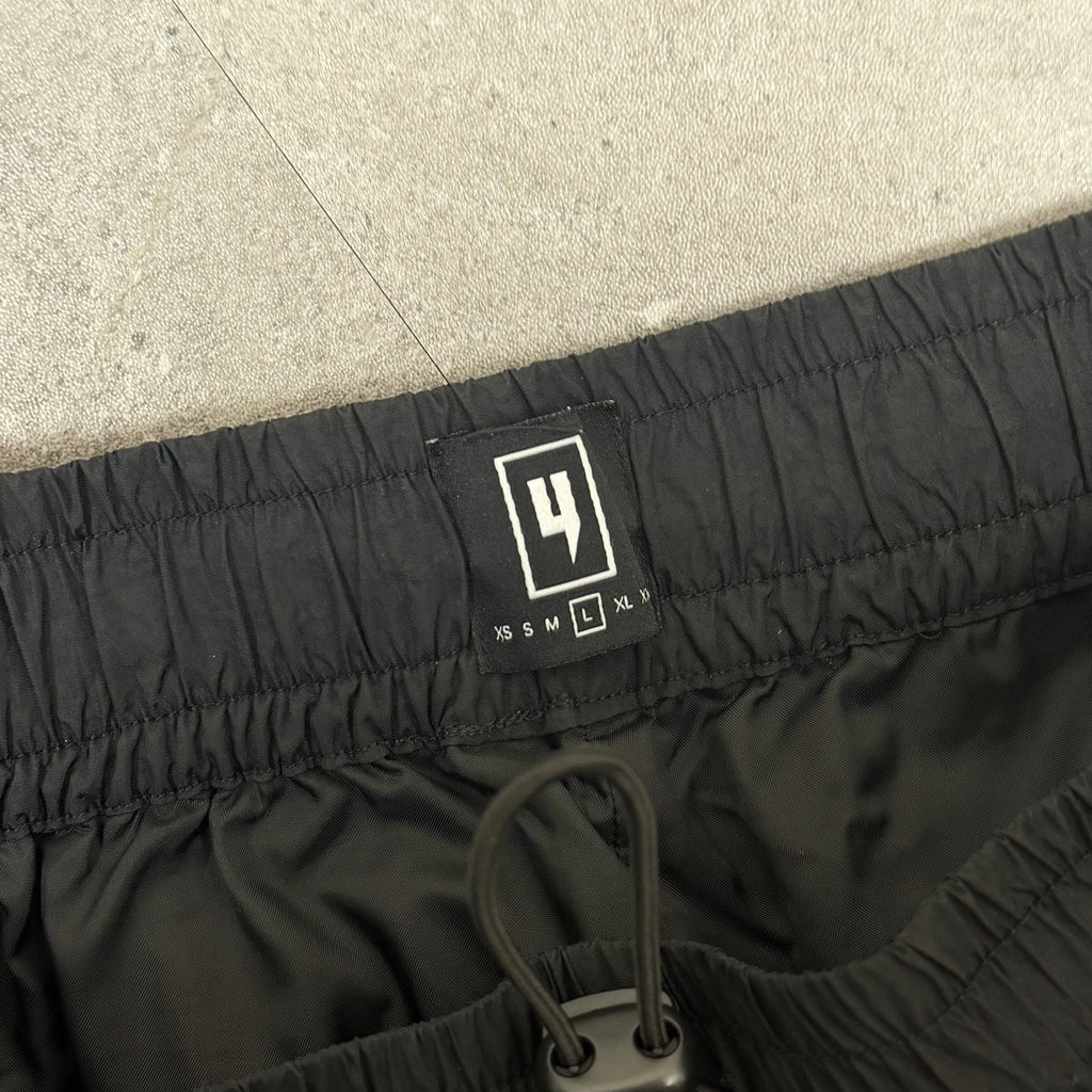 YELIR World Black Nylon Cargo Pants - Large