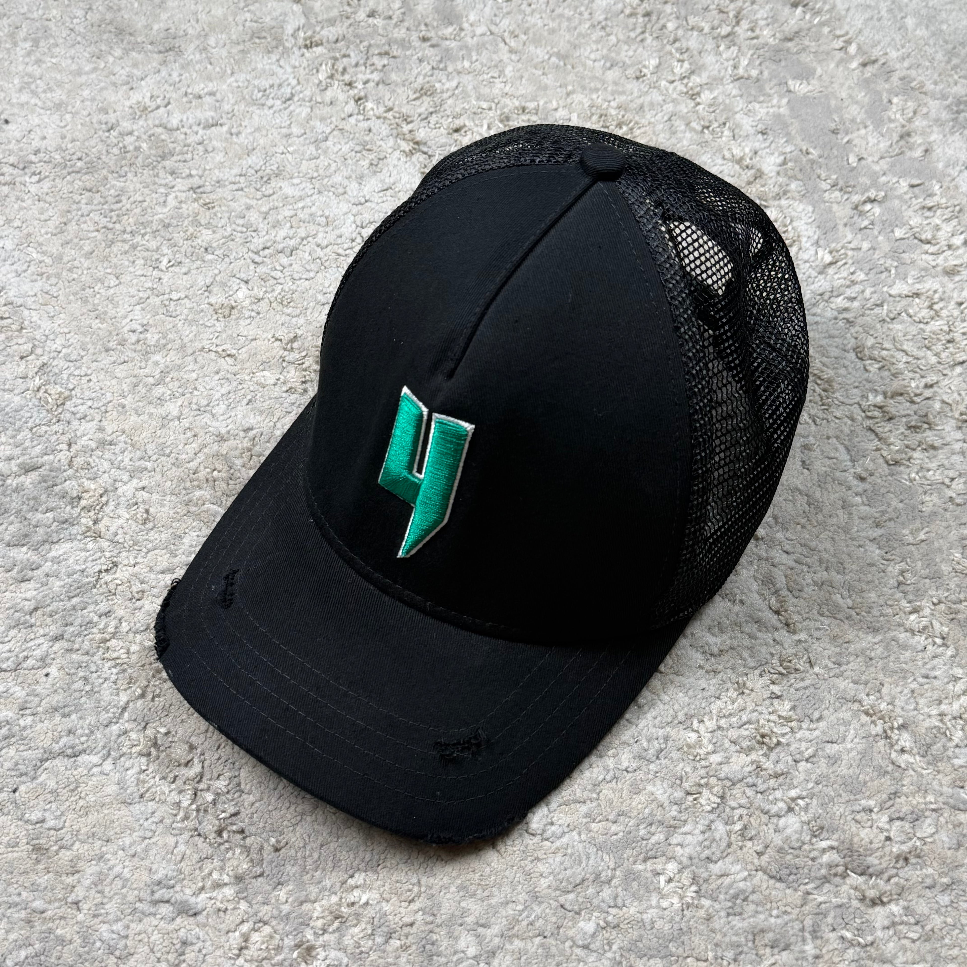 YELIR World Black/Green Trucker Hat