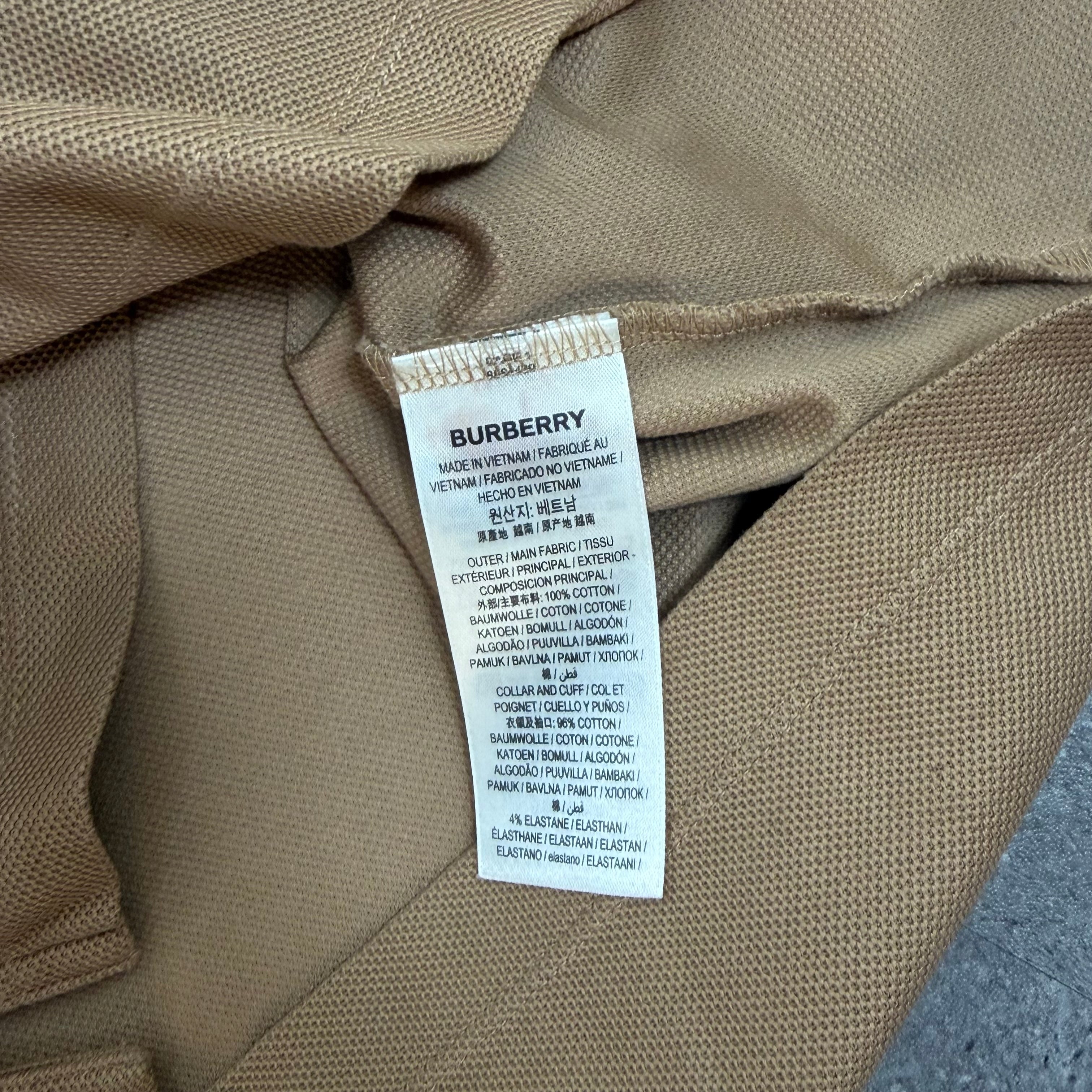 Burberry Short Sleeve Polo Shirt - Small 19’’