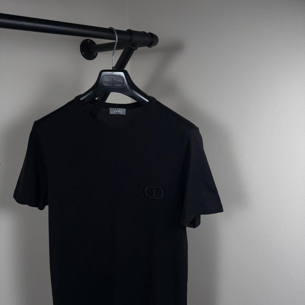Dior CD Black T-Shirt - Small 18.5’’