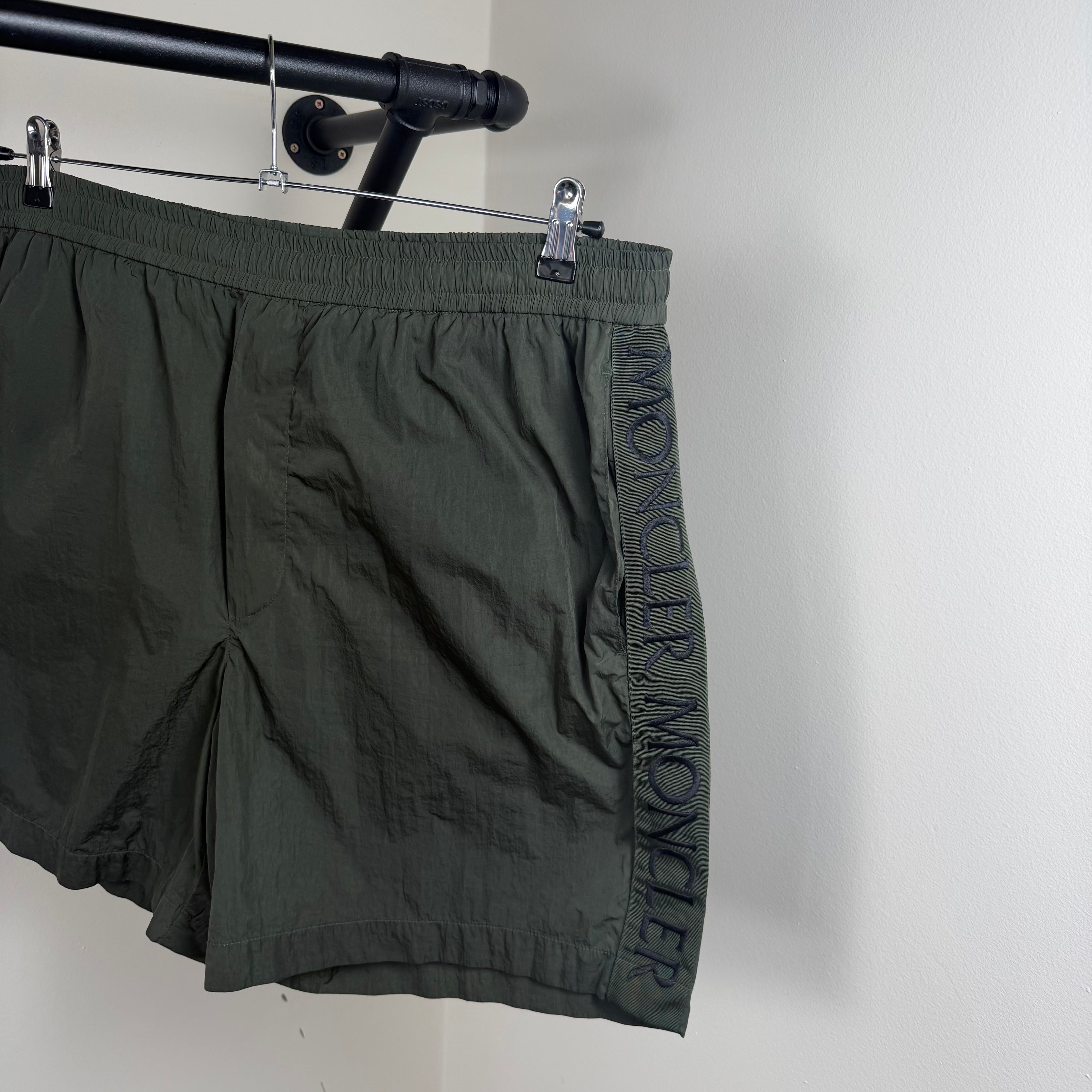 Moncler Khaki Swimming Shorts - XXL (38W)