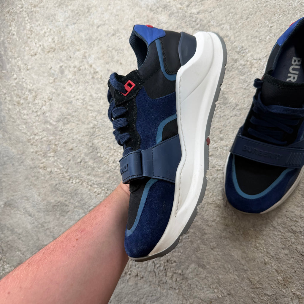 Burberry Blue Ramsey Trainer’s - 9.5UK